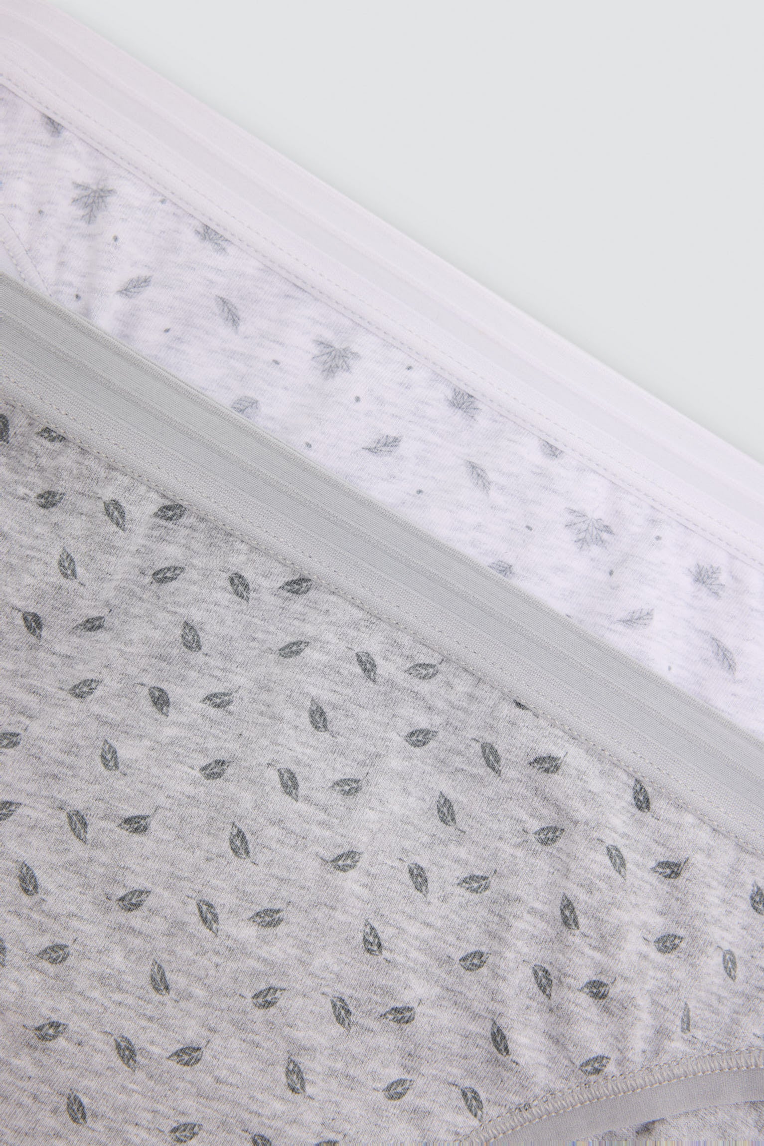 Pack de 2 bragas mini algodón estampadas gris