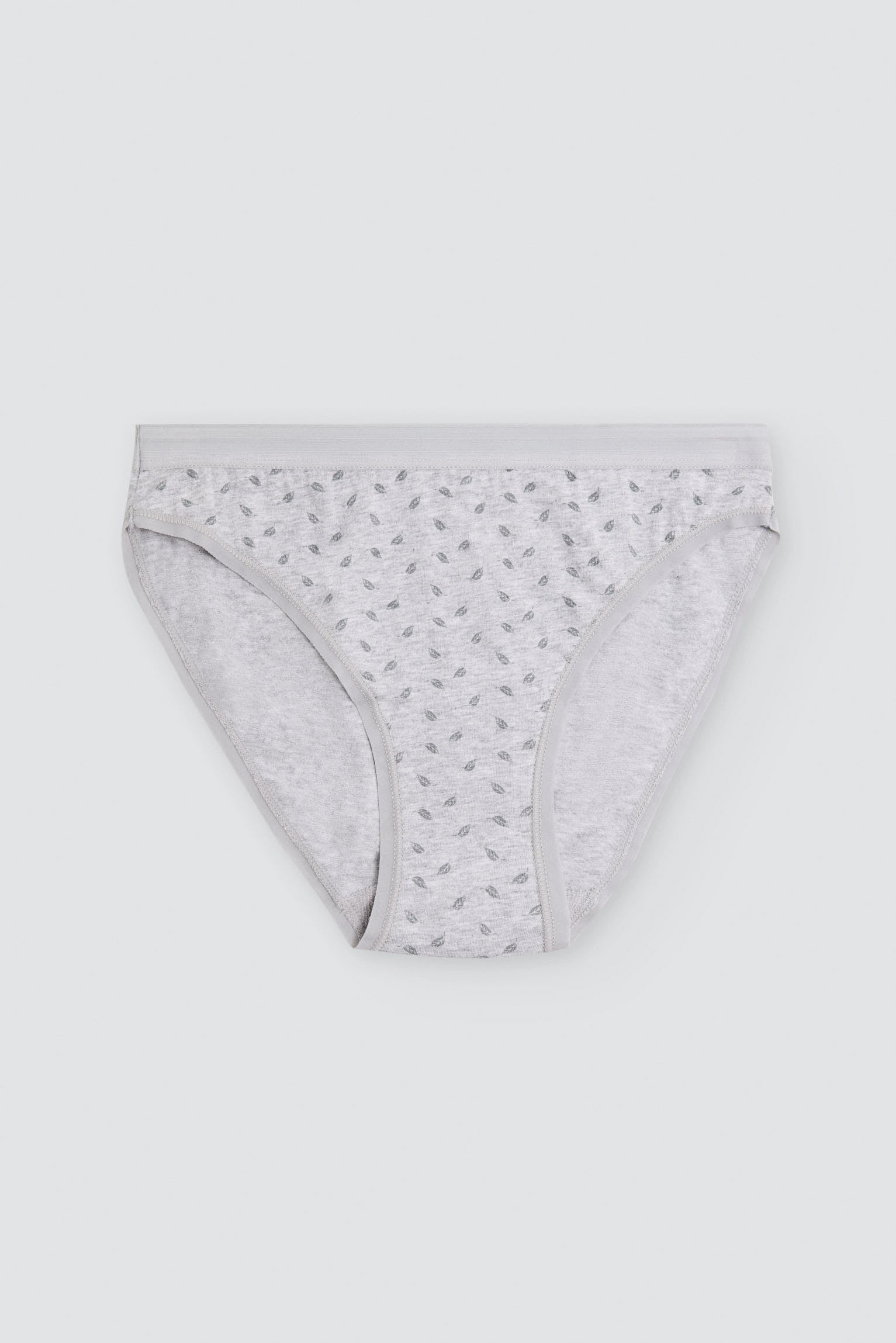 Pack de 2 bragas mini algodón estampadas gris