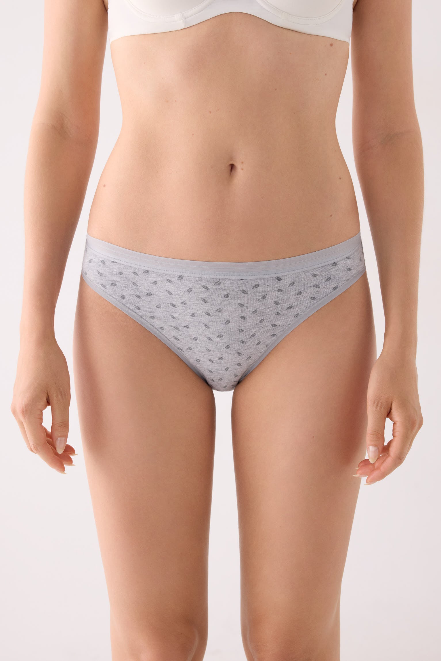Pack de 2 bragas mini algodón estampadas gris