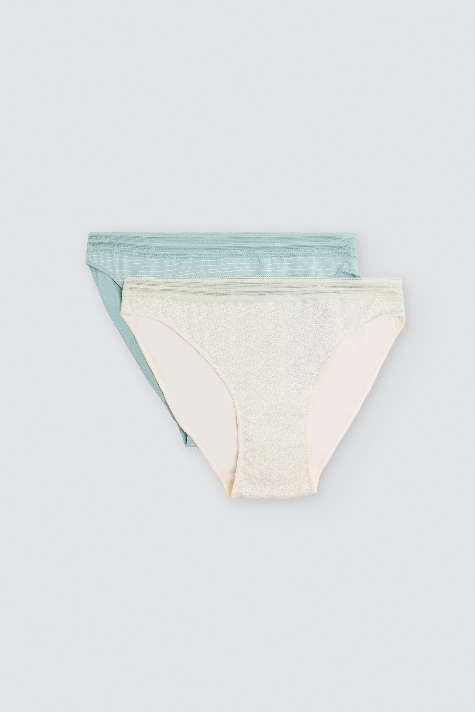 Pack de 2 bragas mini algodón verde