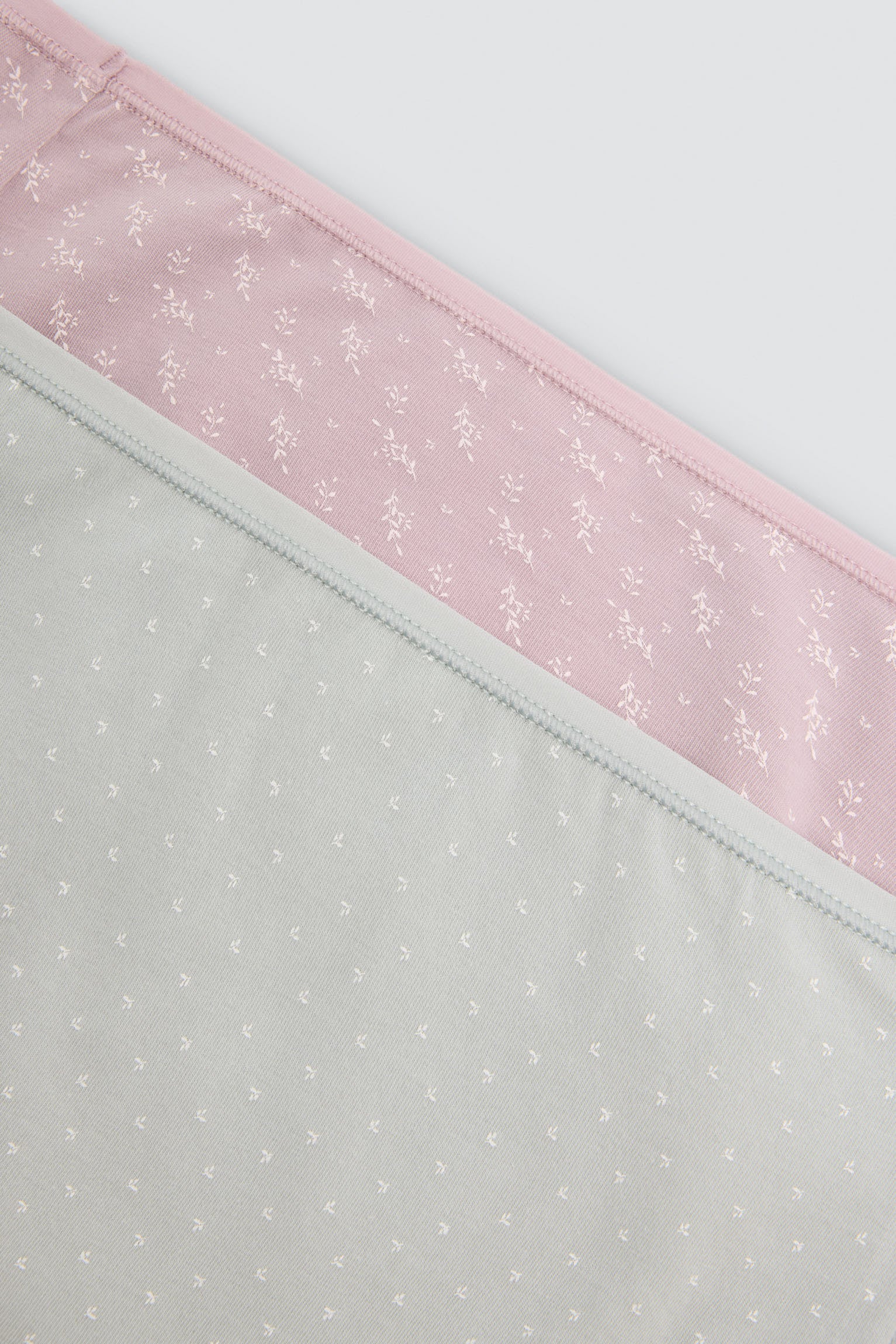 Pack de 2 bragas de algodón altas estampadas multicolor