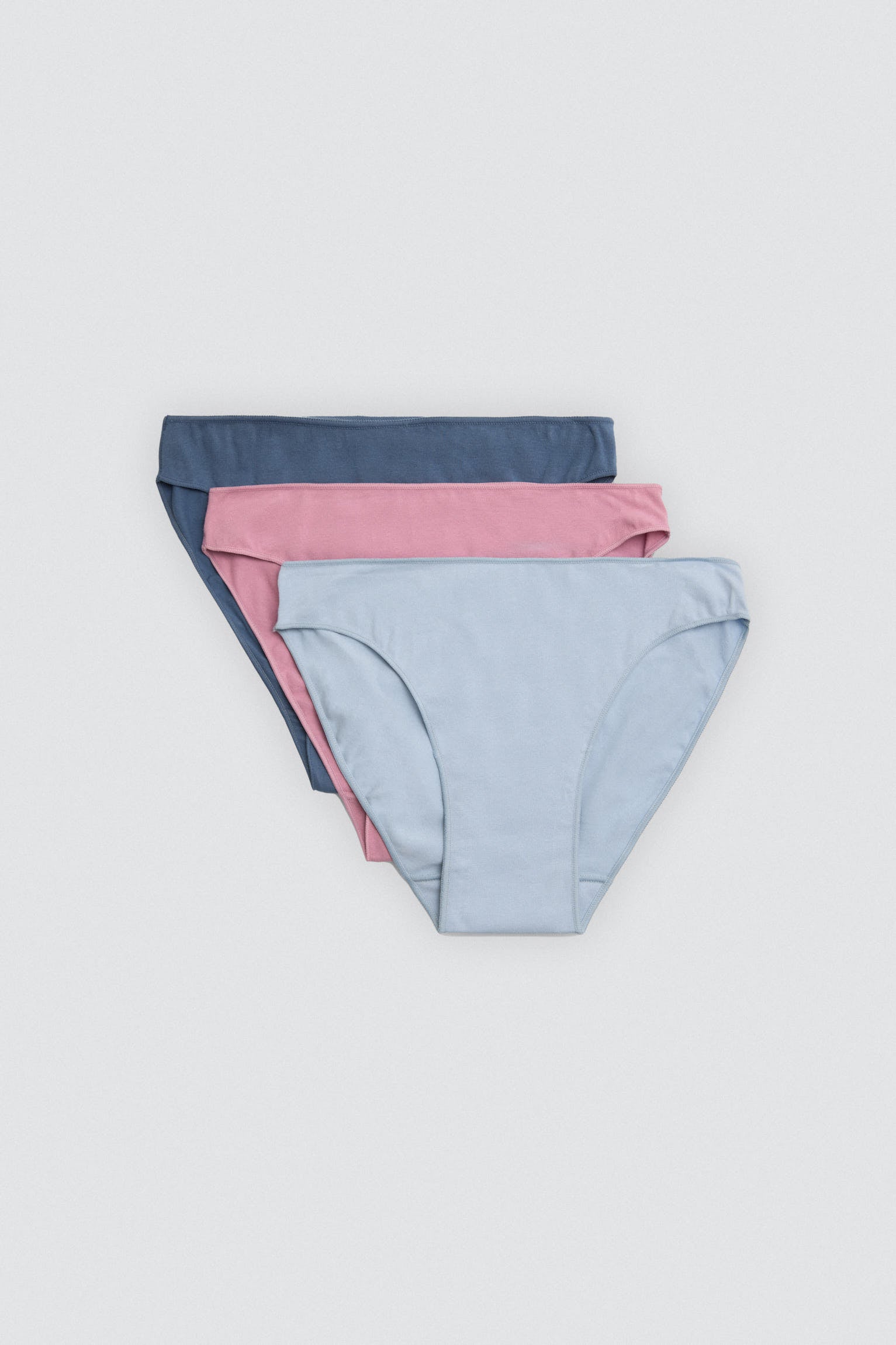 Pack 3 bragas mini básicas algodón