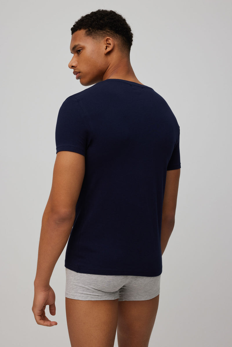 La Camiseta interior hombre manga corta y cuello de pico Fabio 8215 venta  online comprar al mejor precio