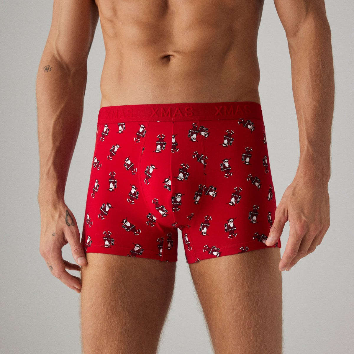 Uomo Calzoncillos Hombre Rojos Navidad Calzoncillos Chicos En