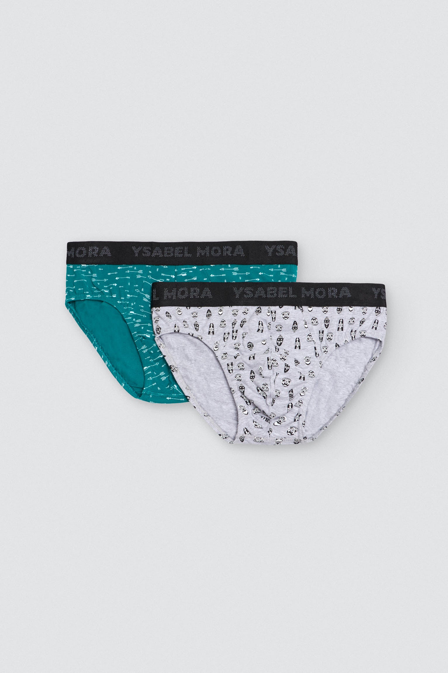 Pack de 6 slip algodón estampados coloridos