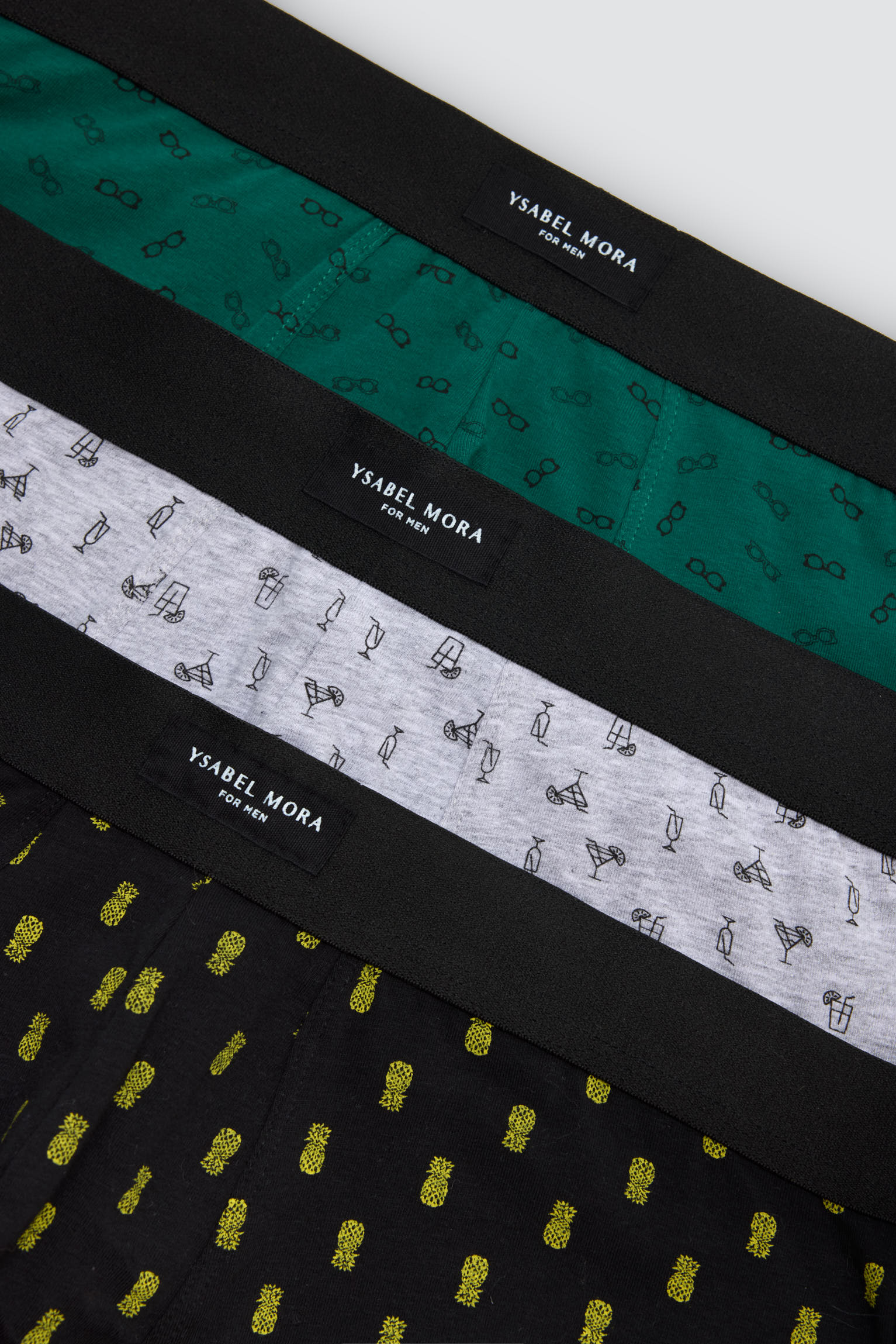 Pack 3 bóxers estampado coctel