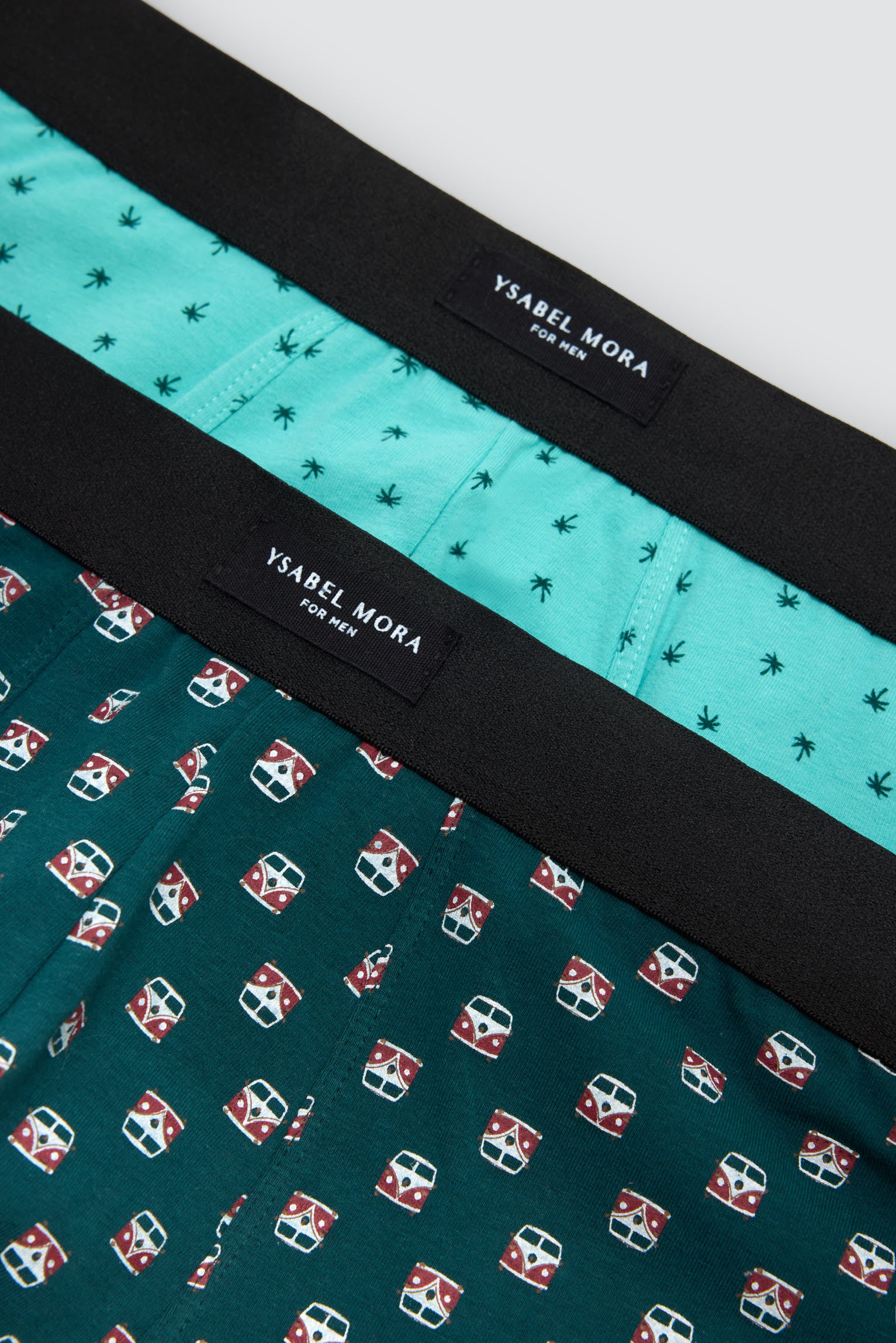 Pack 2 bóxers estampados variados caravana y palmera - Ysabel Mora