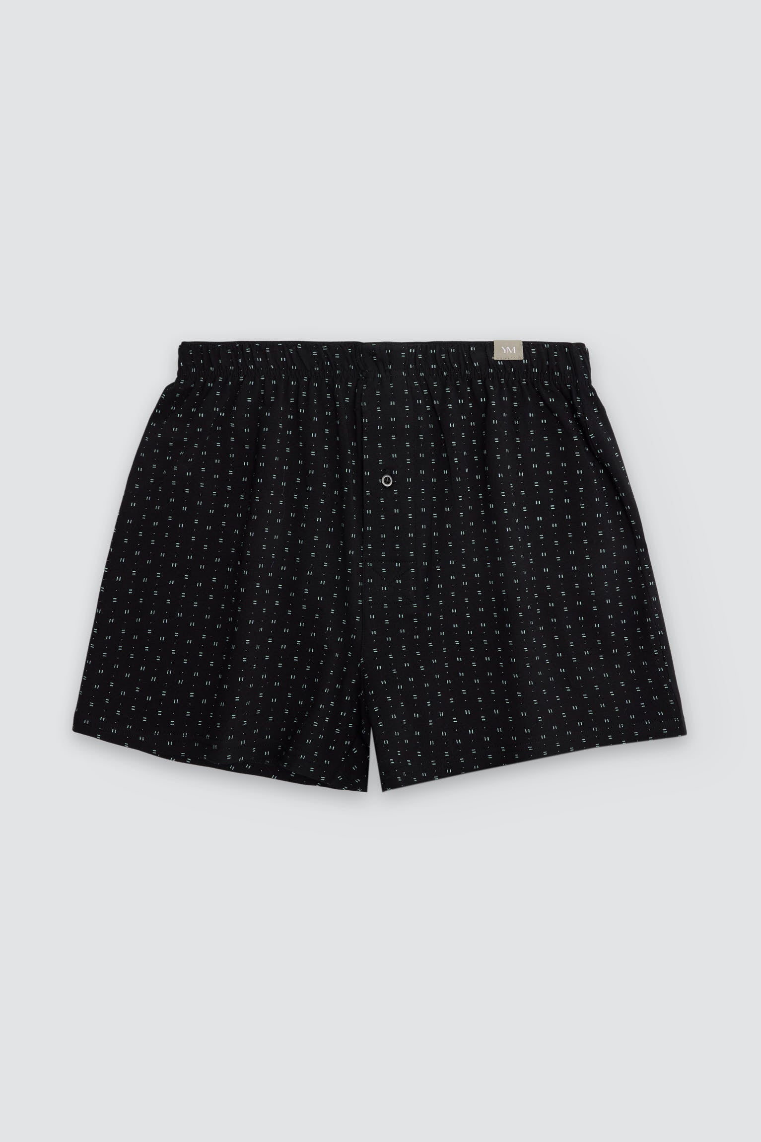 Bóxer de tela abertura algodón estampado rayas minimal - Ysabel Mora
