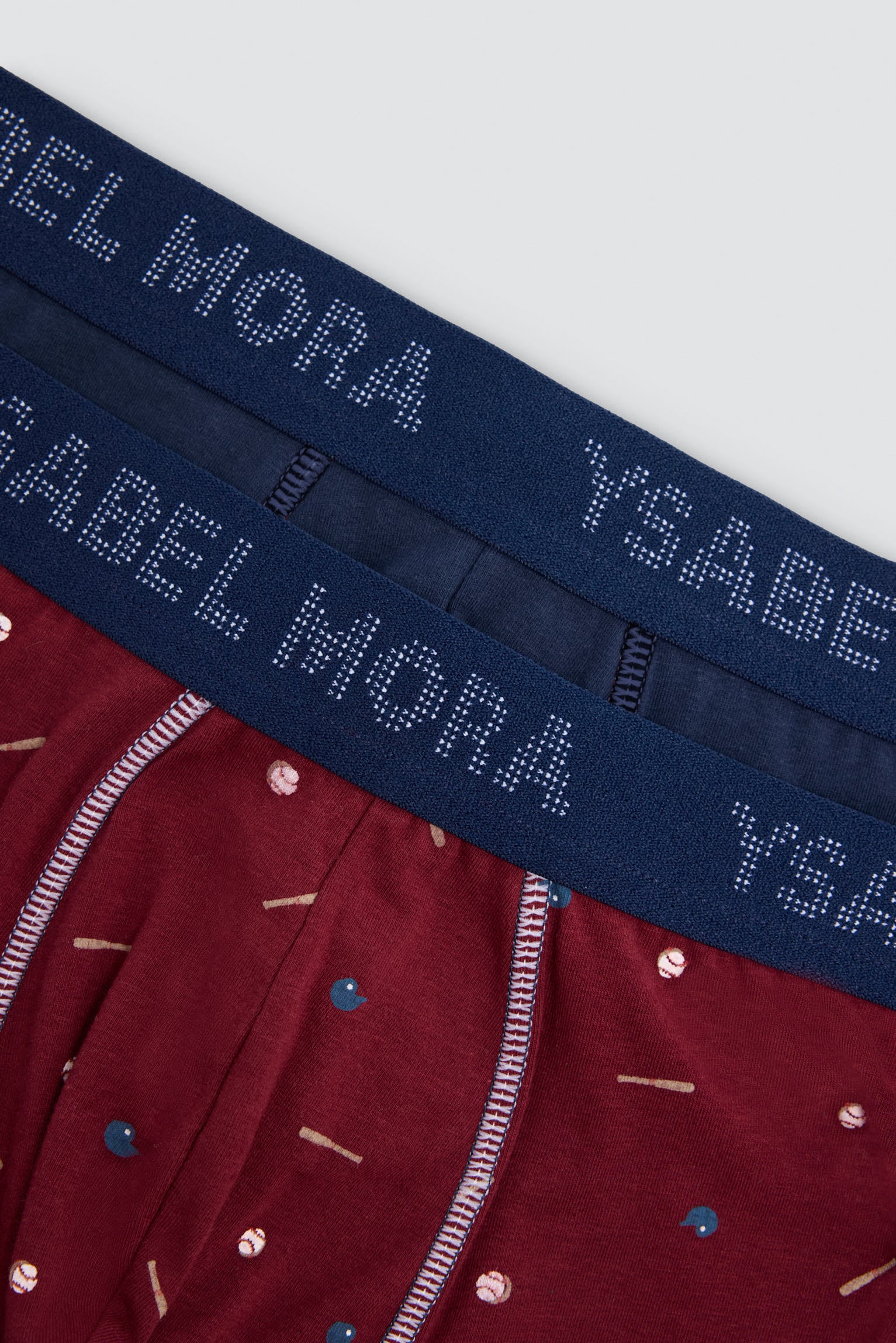 Pack de 2 bóxers algodón estampado béisbol - Ysabel Mora