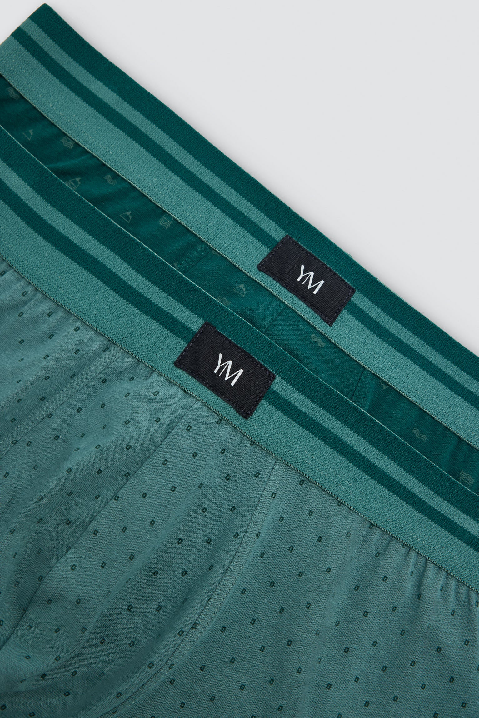 Pack 2 bóxers algodón estampado montañas y motivos geométricos - Ysabel Mora