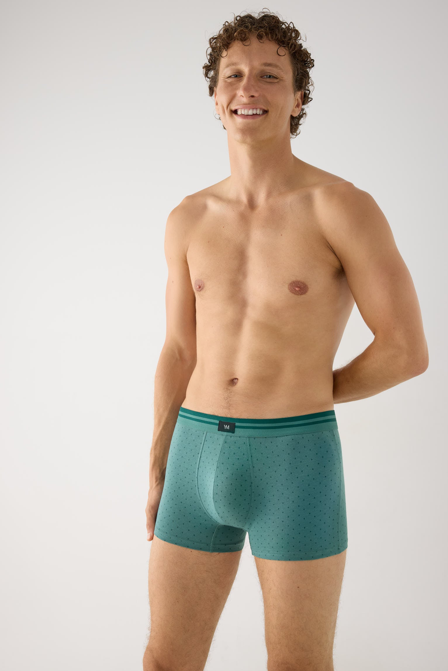 Pack 2 bóxers algodón estampado montañas y motivos geométricos - Ysabel Mora