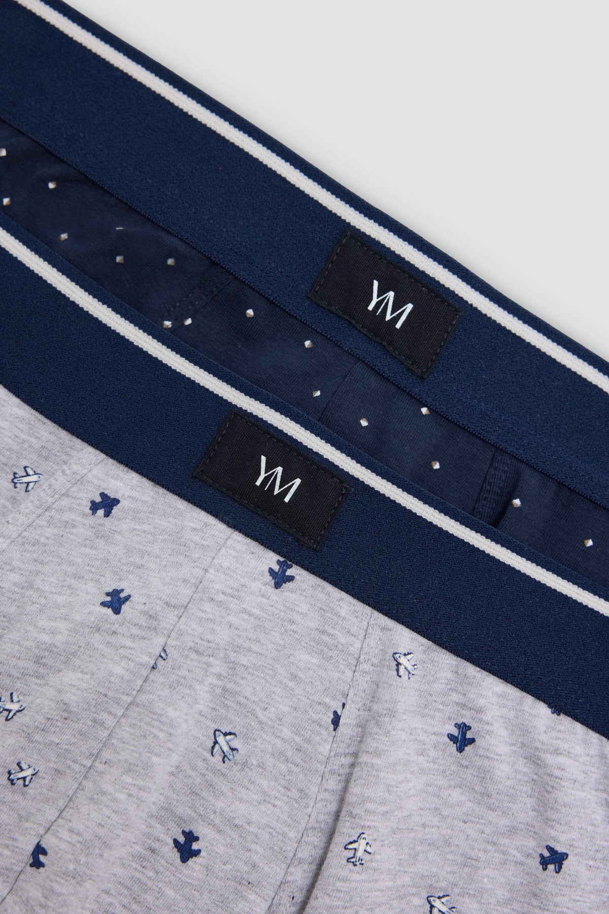 Pack 2 bóxers algodón estampado montañas y motivos geométricos - Ysabel Mora