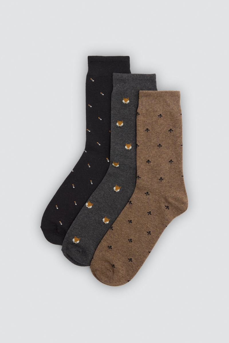 Pack 3 calcetines estampados