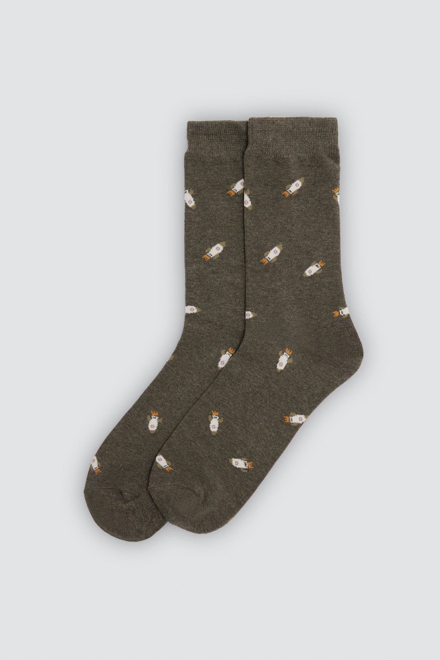 Pack 4 calcetines estampados animales, guitarras y cohetes