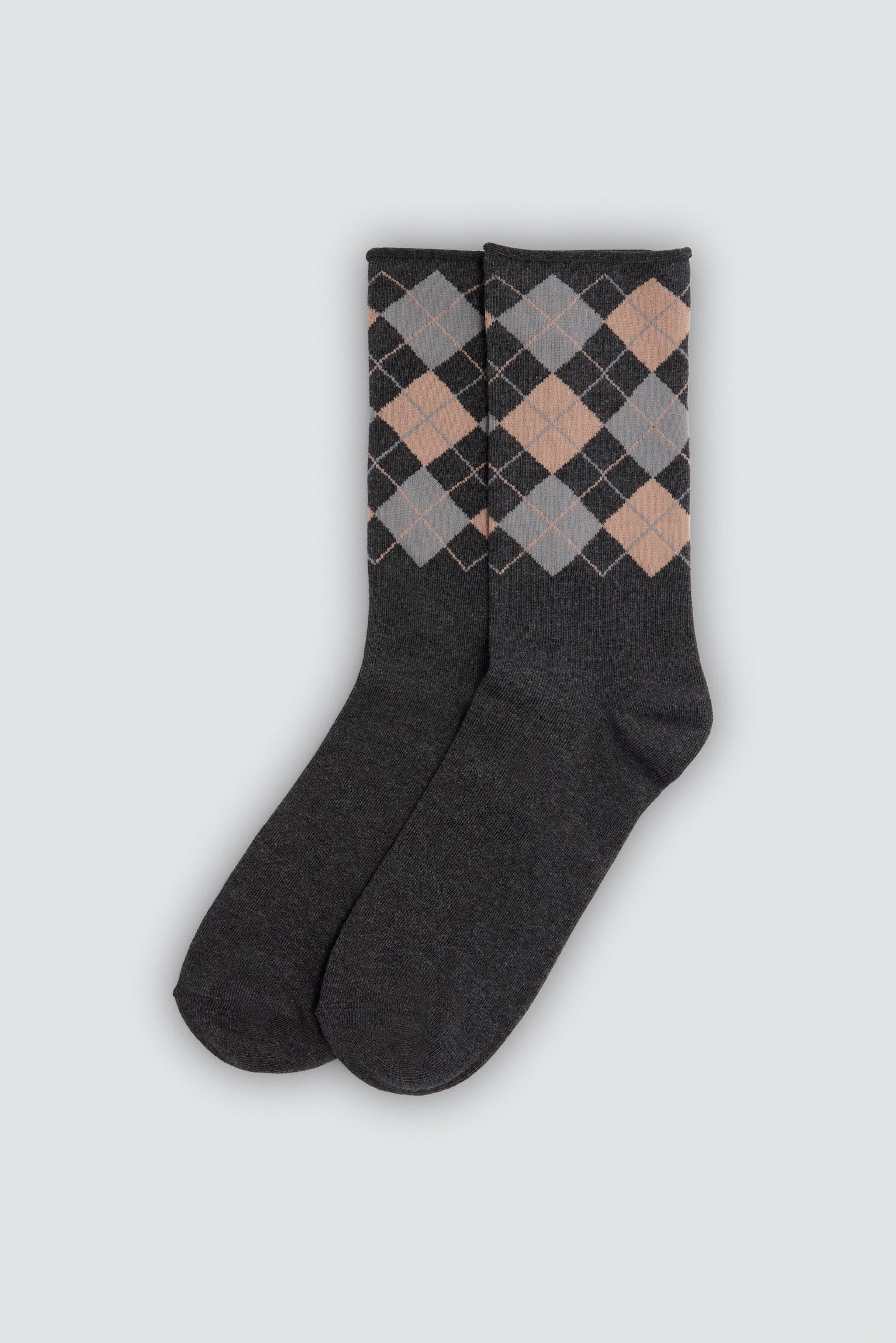 Pack 3 calcetines sin puño estampados geométricos