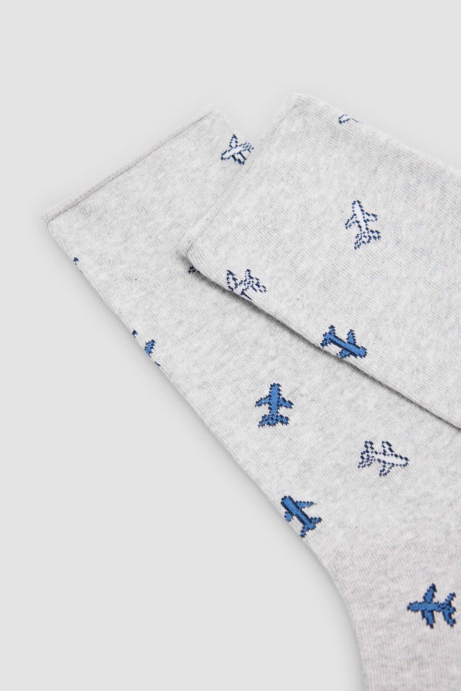 Pack 3 calcetines hombre estampado aviones y rayas