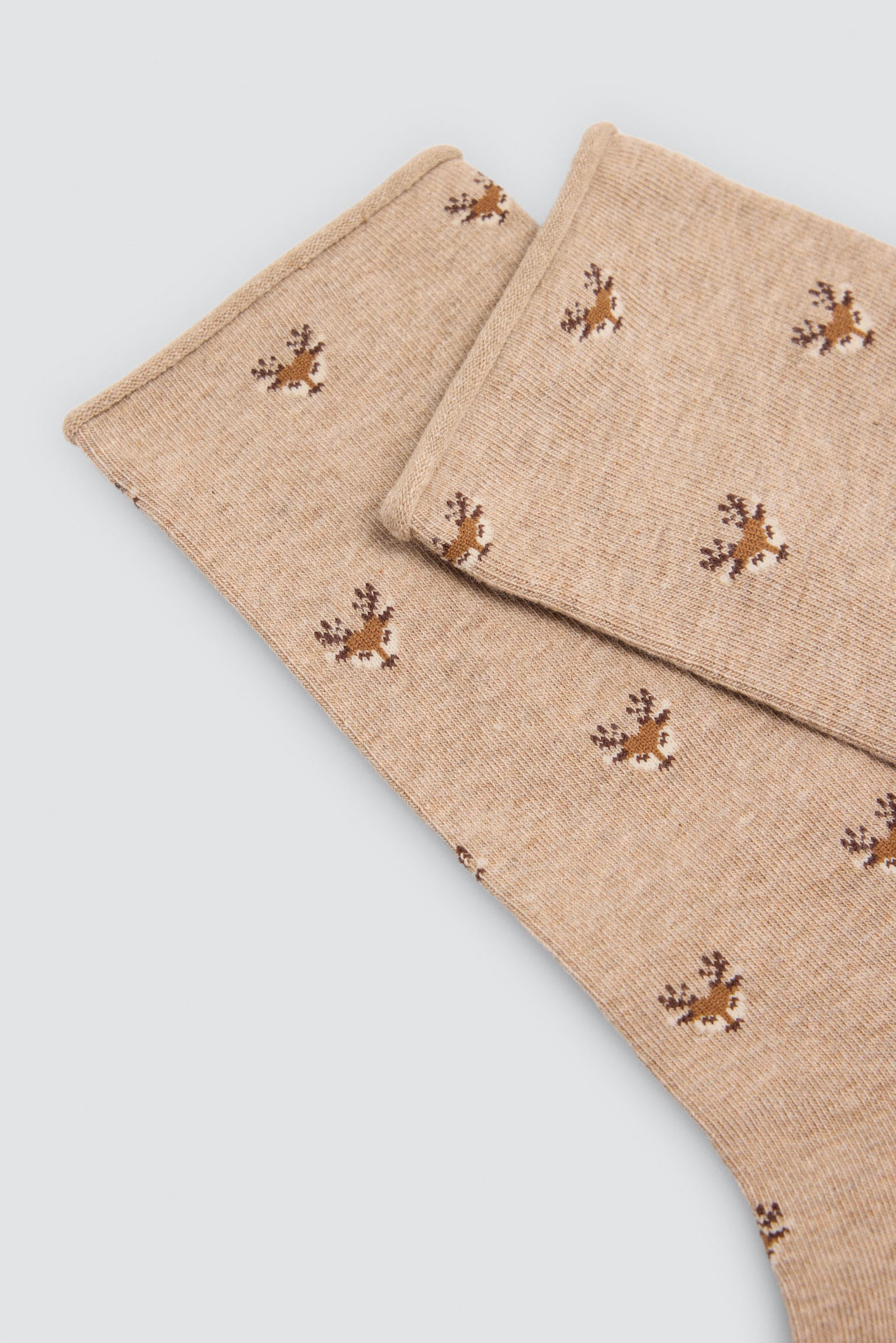 Pack 4 calcetines sin puño estampados motivos naturales