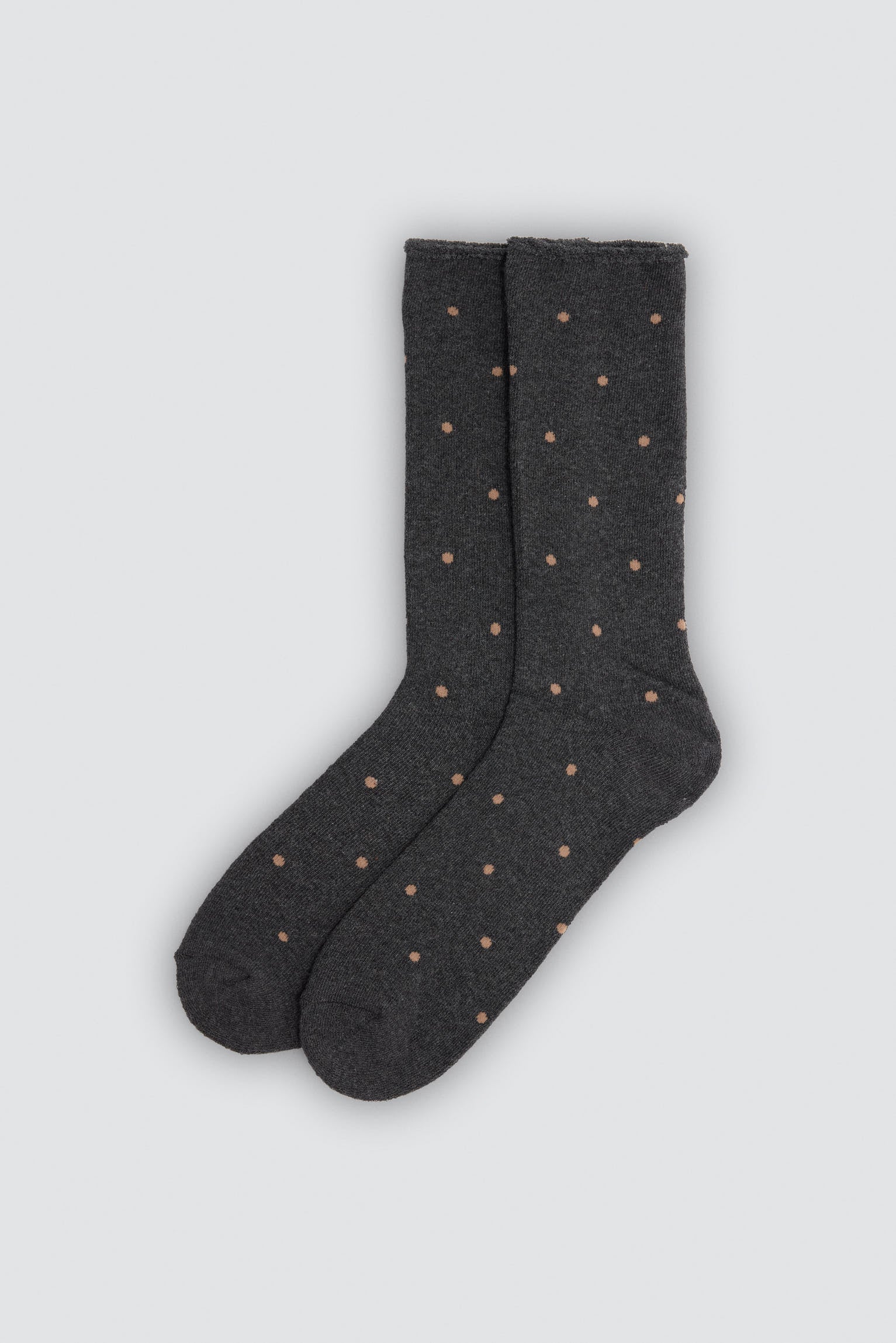 Pack 3 calcetines térmicos sin puño estampados rayas y lunares