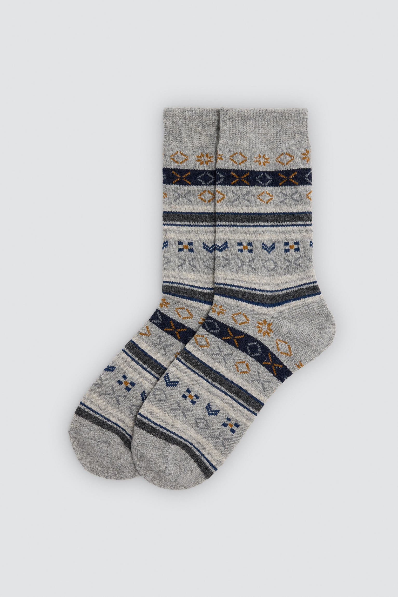 Pack 4 calcetines hombre lana estampados variados