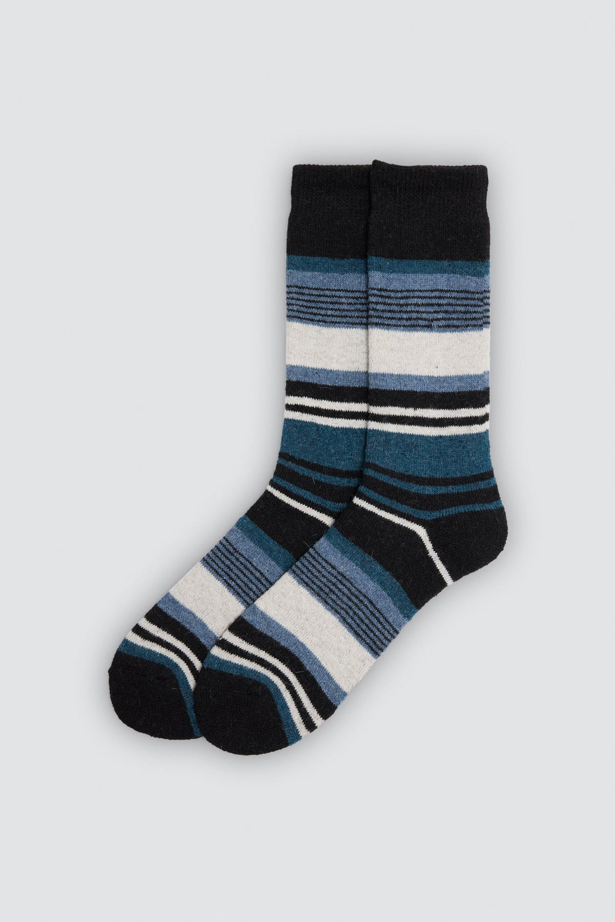 Pack 3 calcetines angora estampado rayas