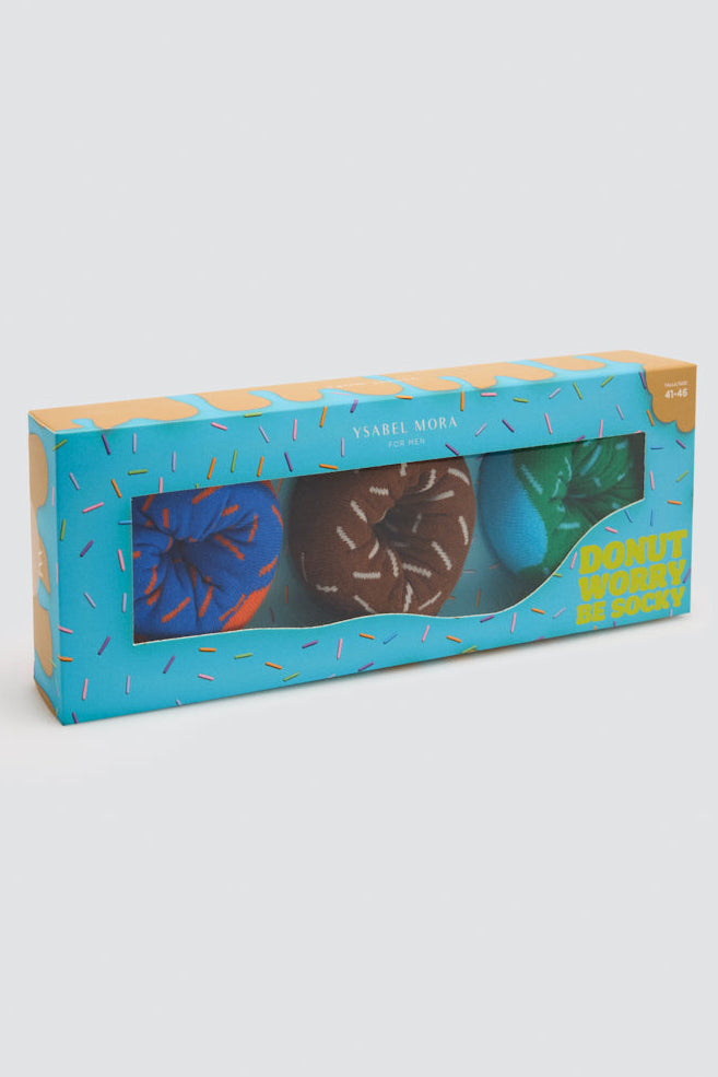 Pack regalo 3 calcetines Donuts