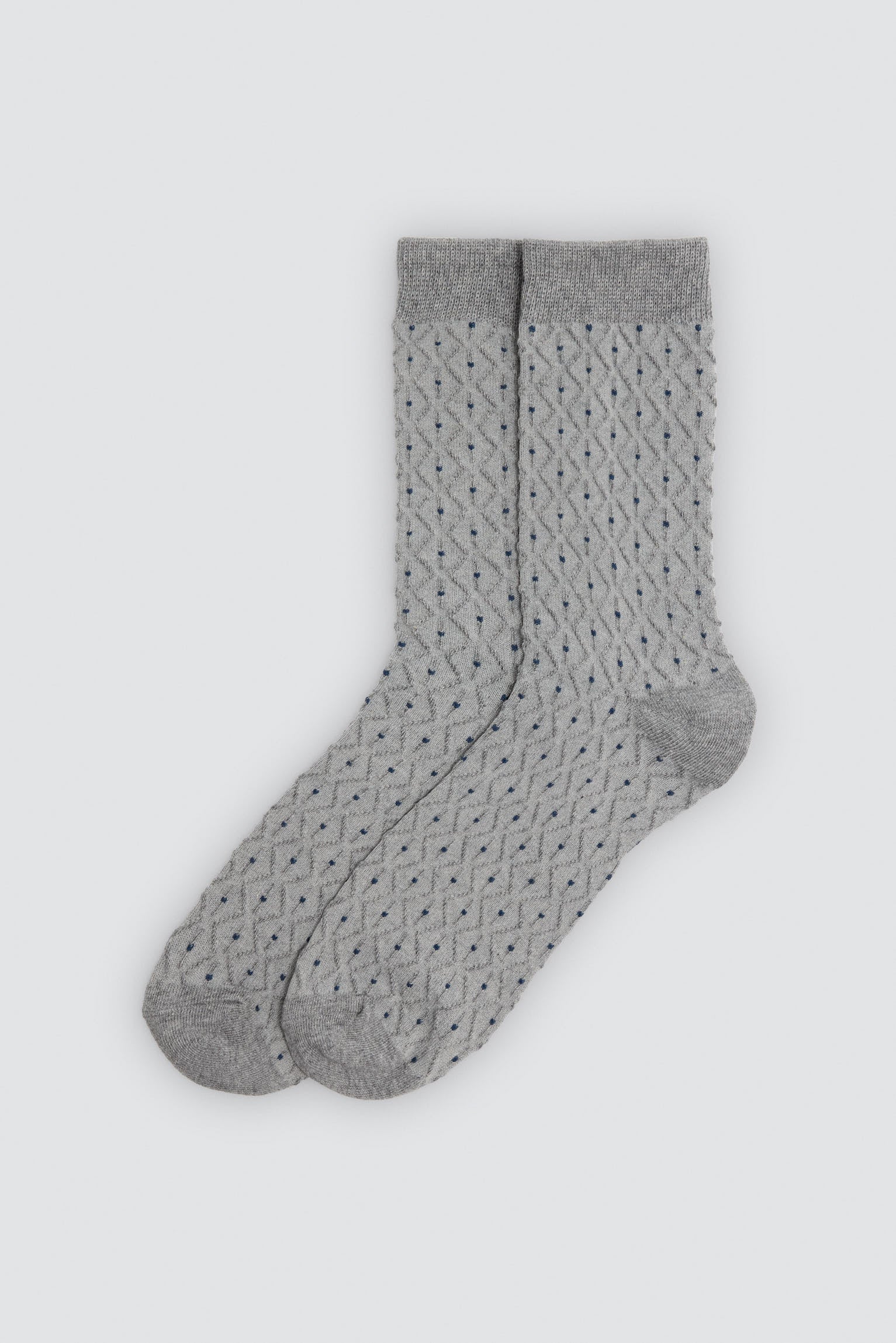 Pack 3 calcetines texturizados hombre estampado lunares