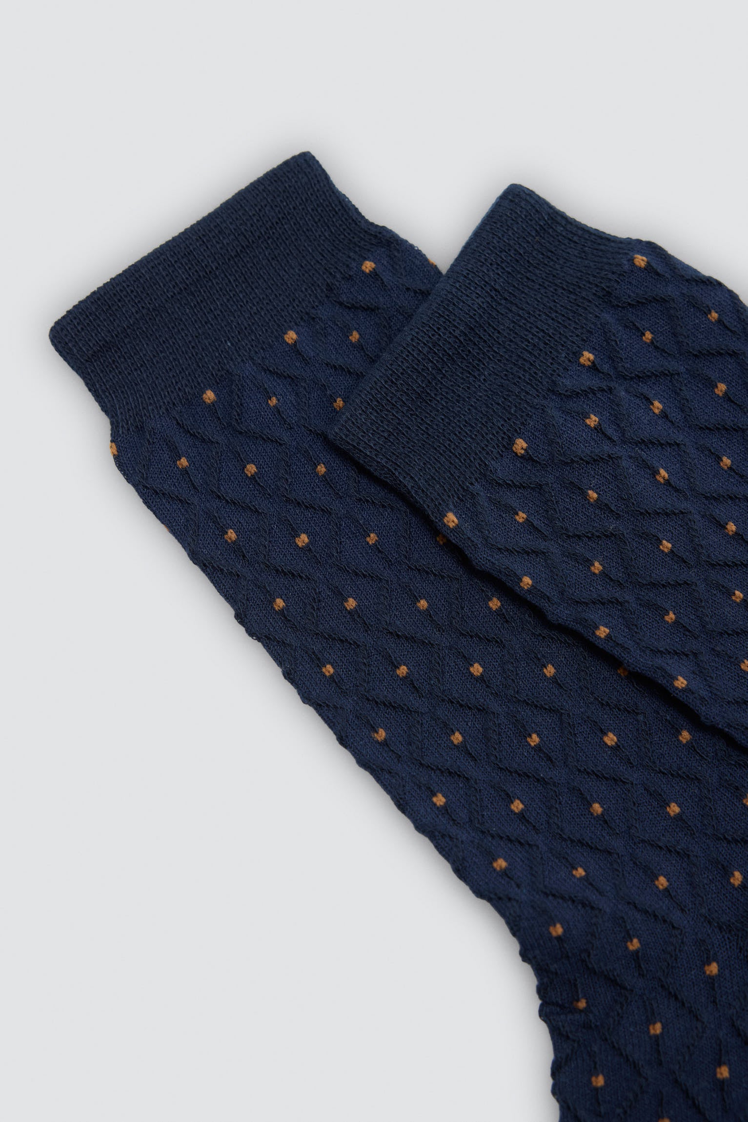 Pack 3 calcetines texturizados hombre estampado lunares