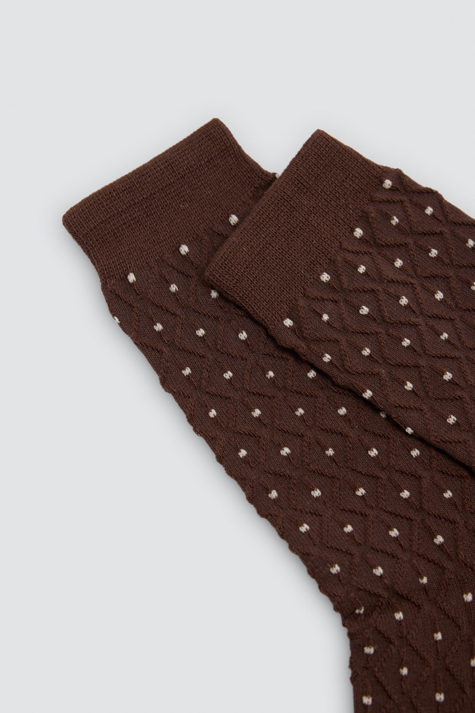 Pack 3 calcetines texturizados hombre estampado lunares