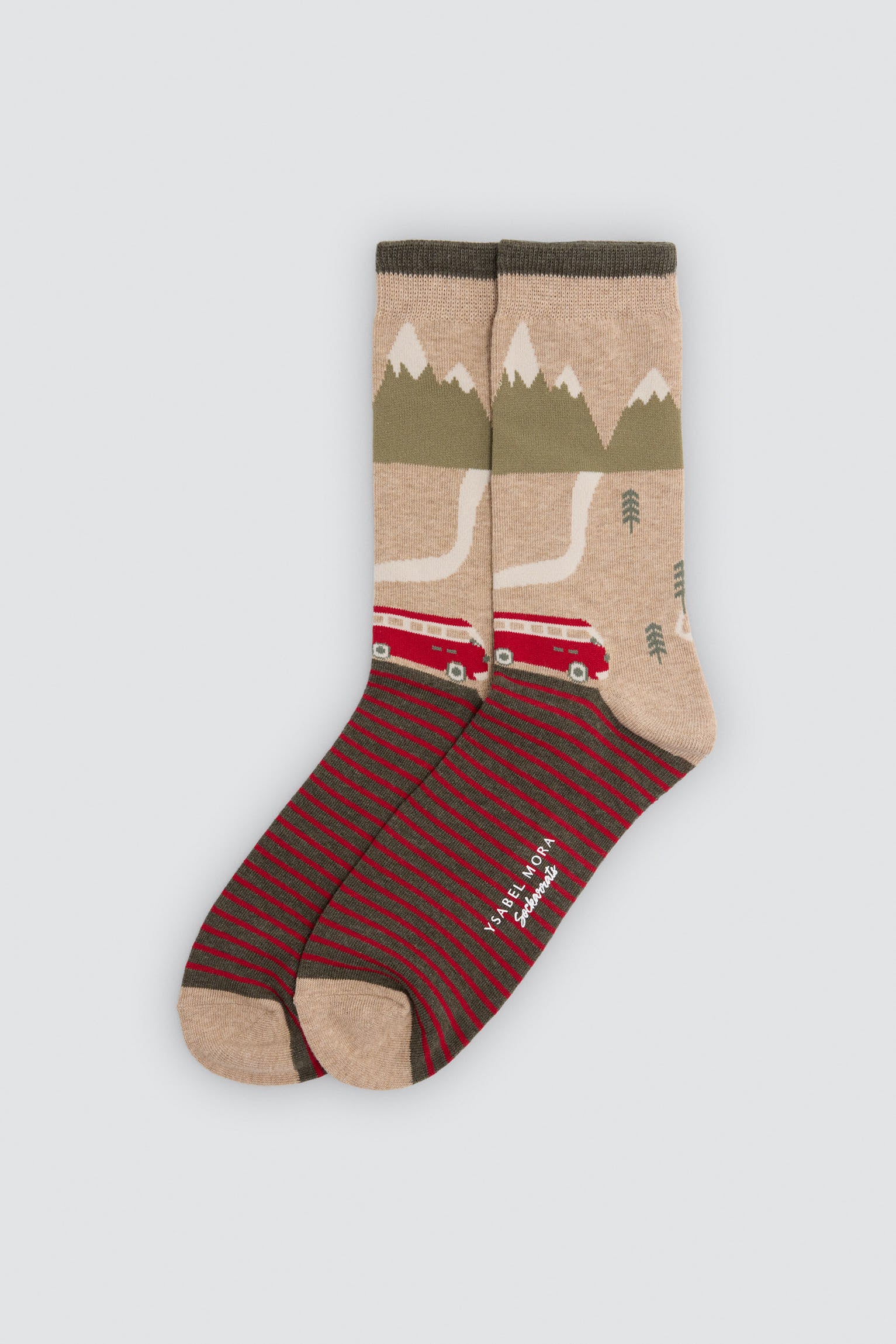 Pack 4 calcetines estampados paisajes coloridos  Sockarrats