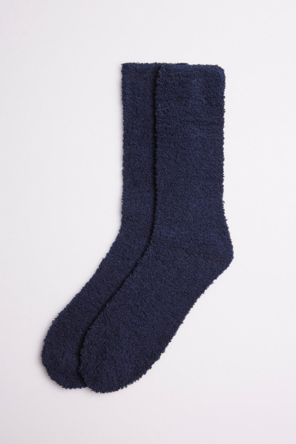 Navy flannel socks