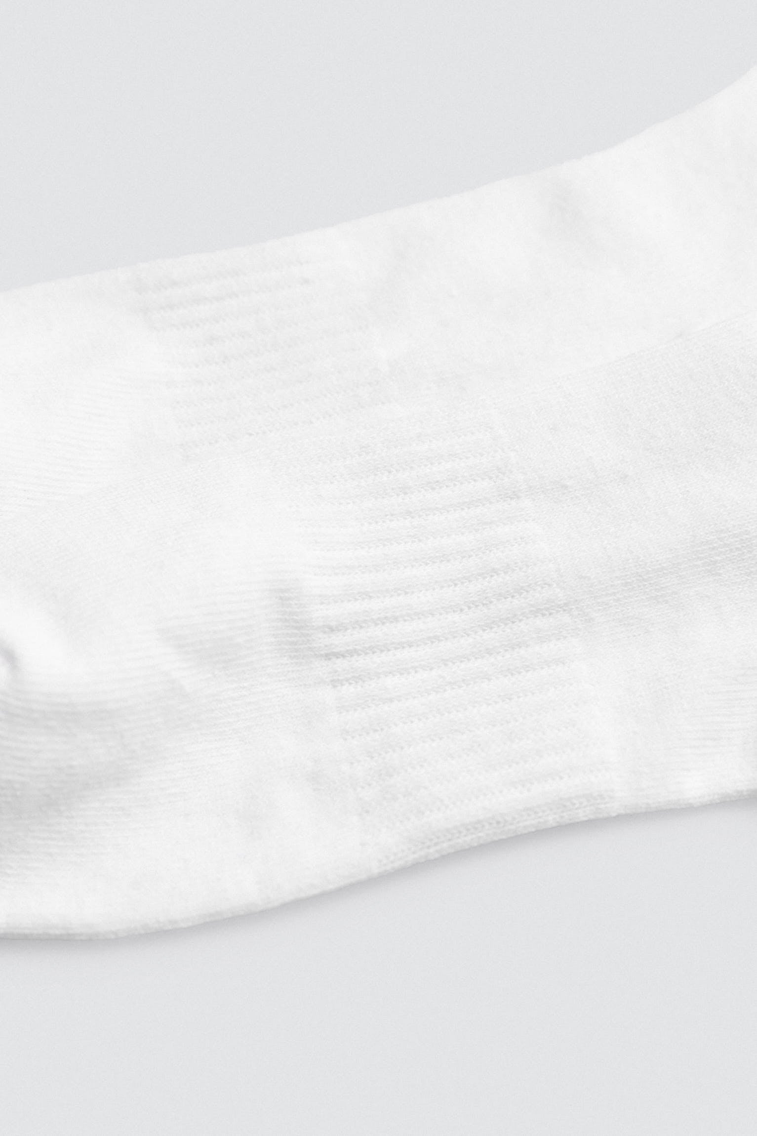 Pack 3 calcetines deportivos puño a rayas blanco