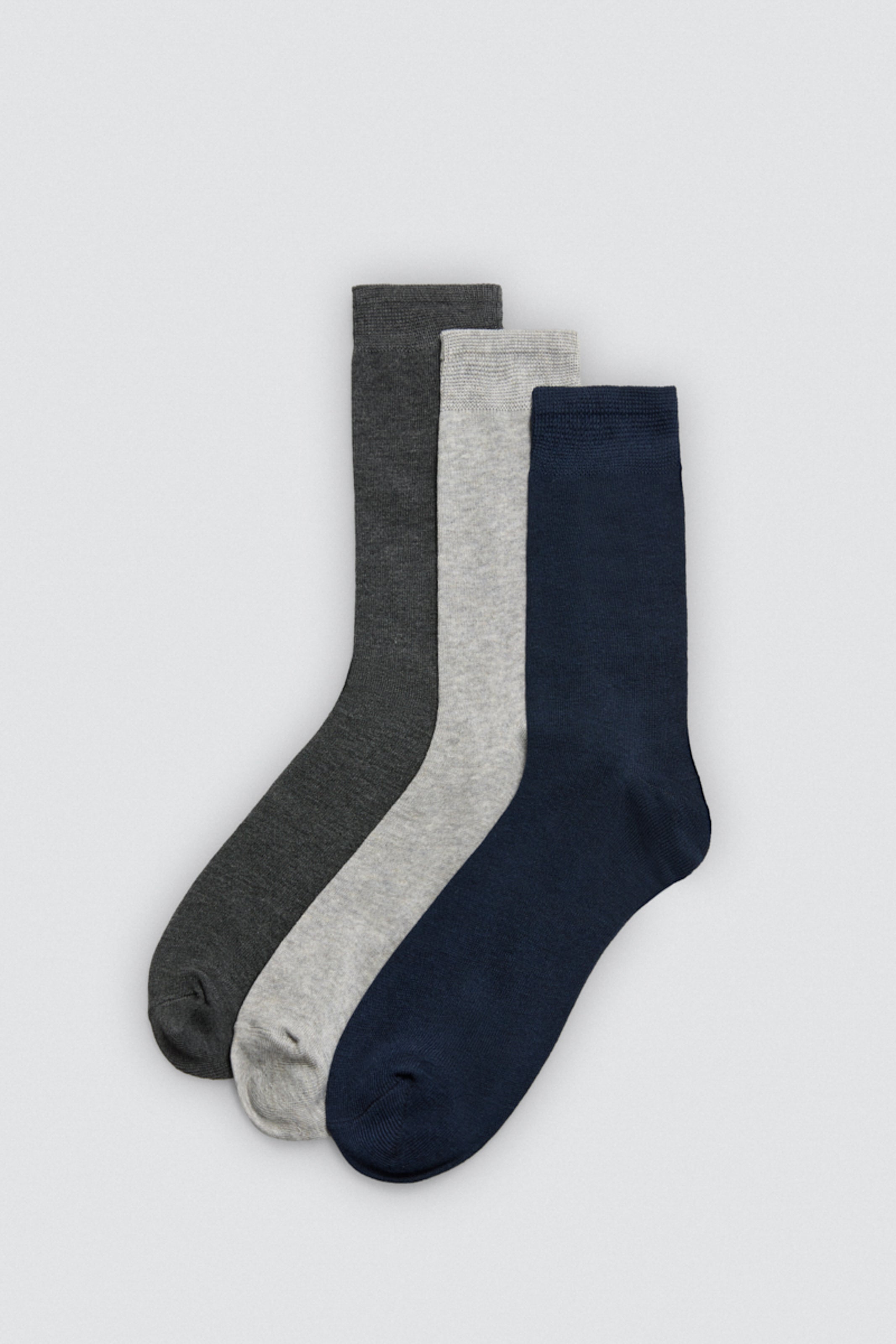 Pack 3 calcetines bambú básicos colores neutros
