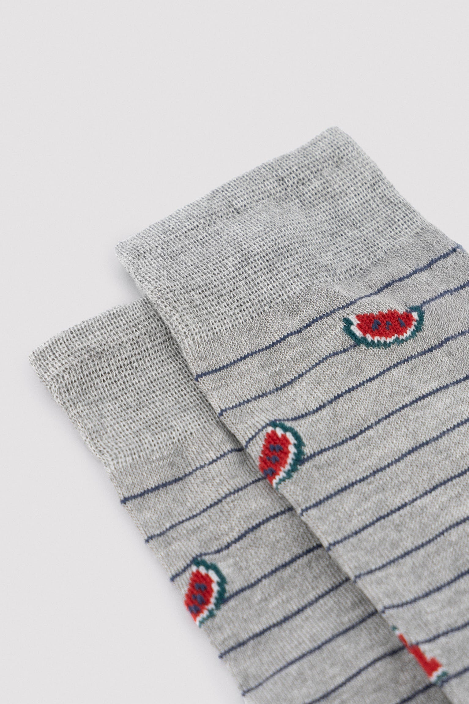 Pack 3 calcetines altos estampado frutas