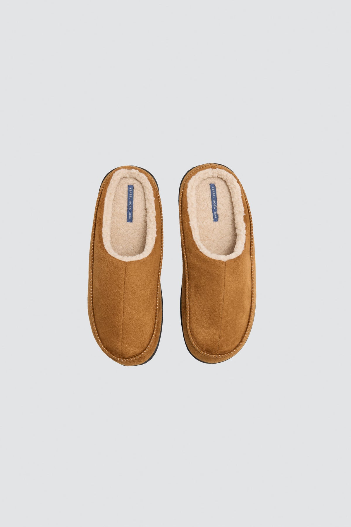 Zapatillas de casa efecto ante interior pelo camel