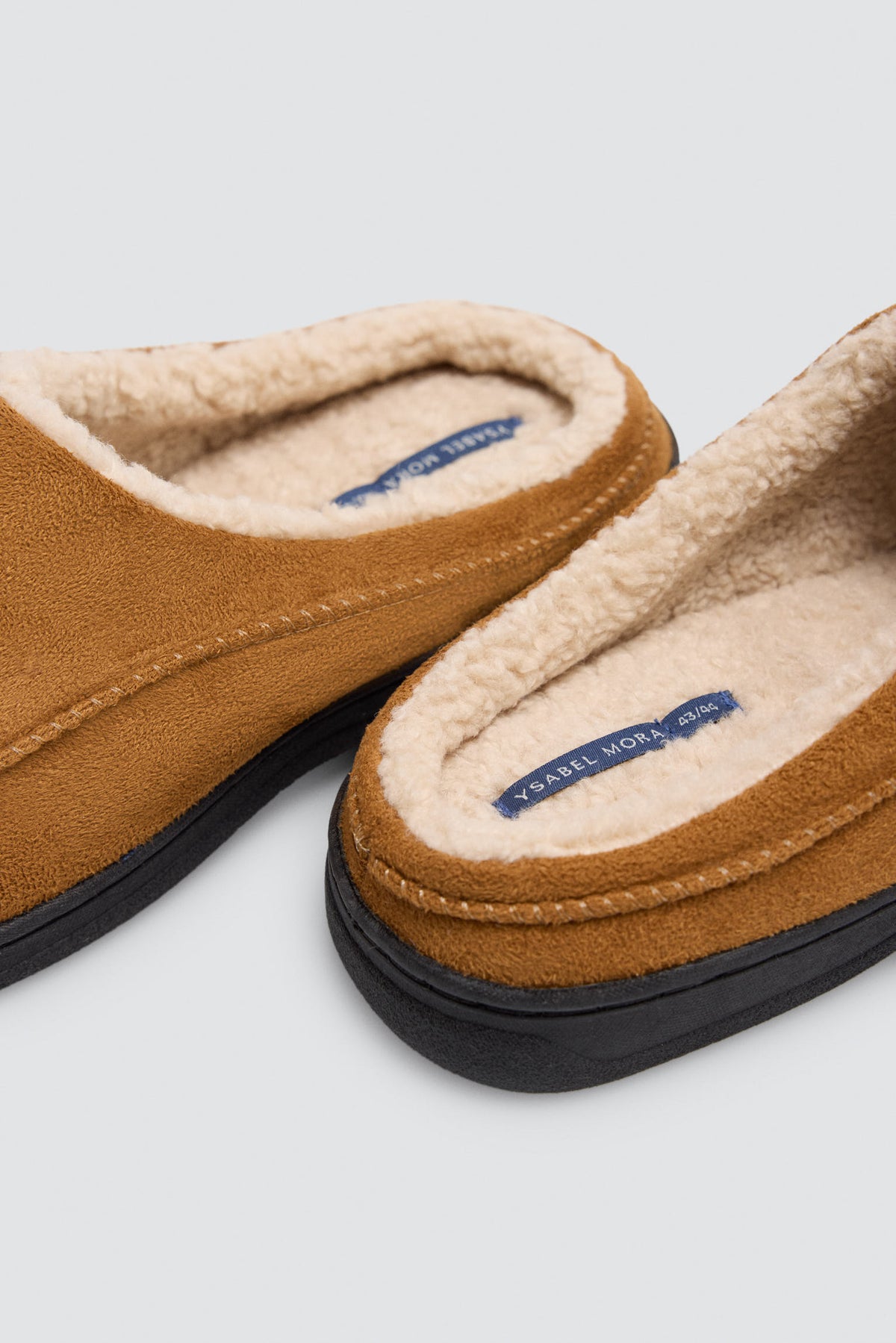 Zapatillas de casa efecto ante interior pelo camel