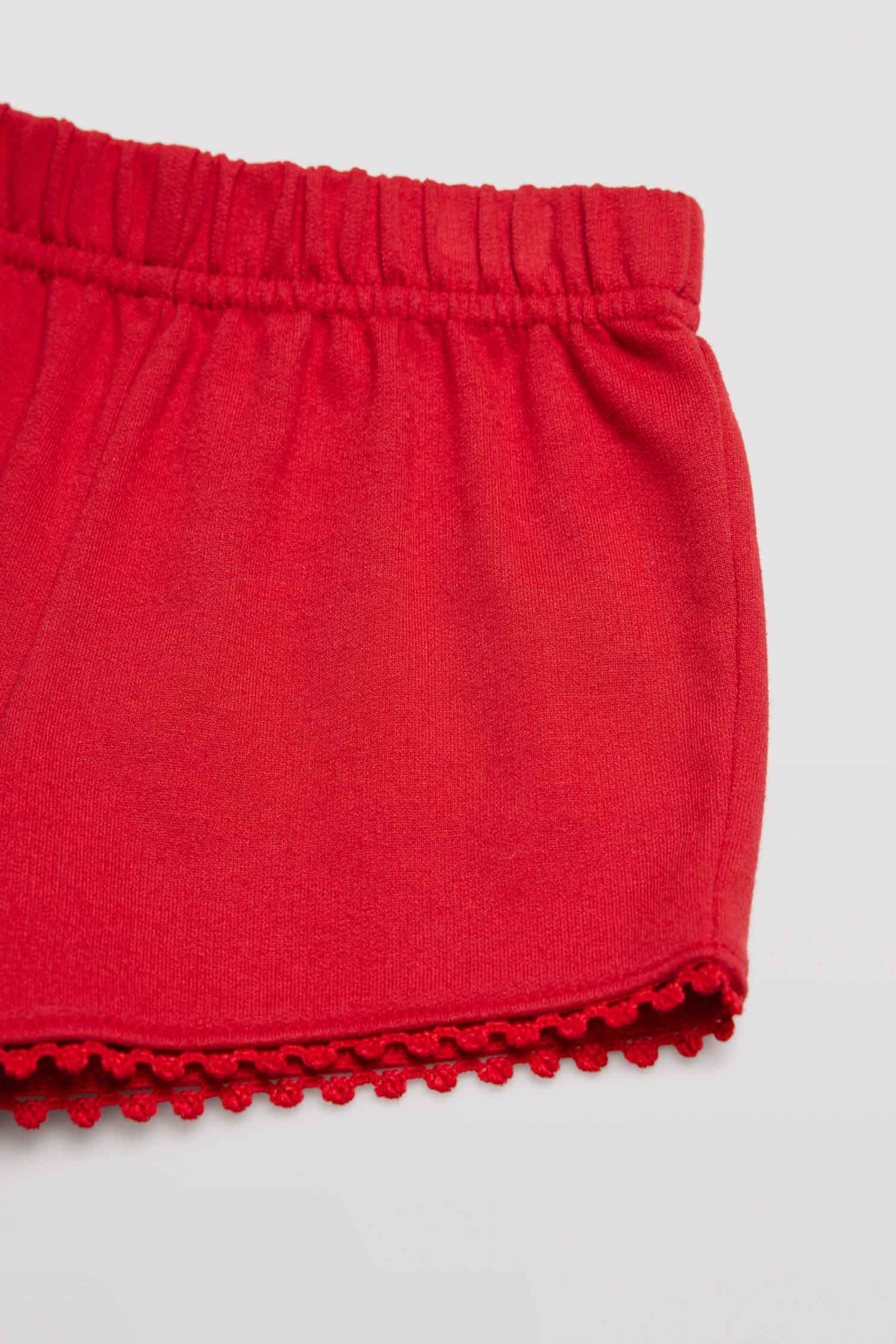 25364-3-conjunto-2-piezas-bebe-camiseta-short-ysabel-mora - Rojo