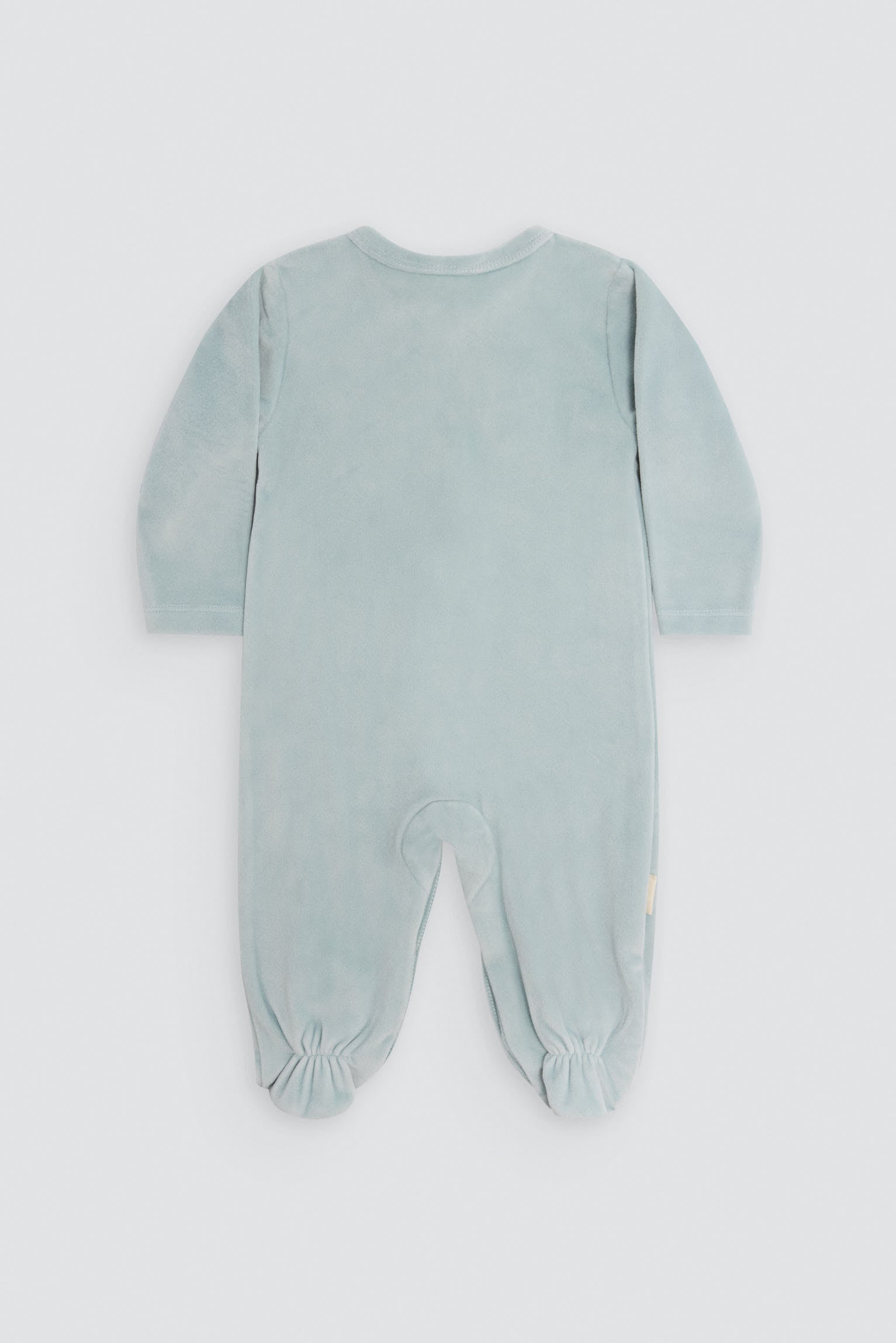 Pelele bebé terciopelo detalles bordados Love - Ysabel Mora