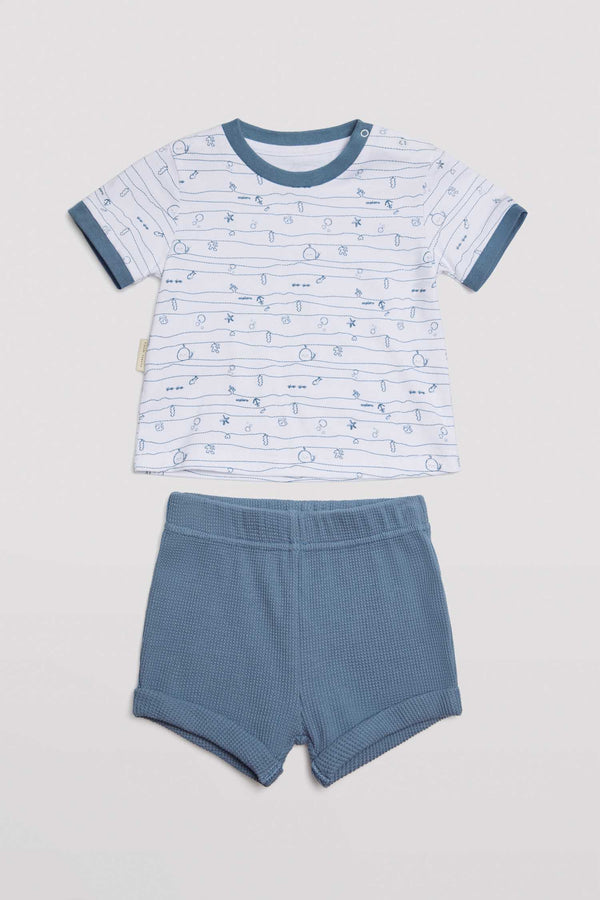 25532-1-conjunto-camiseta-short-bebe-nino-ysabel-mora - Azul