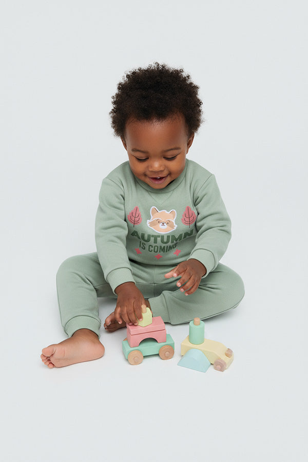 Conjunto bebé sudadera y jogger Autumn Buddy