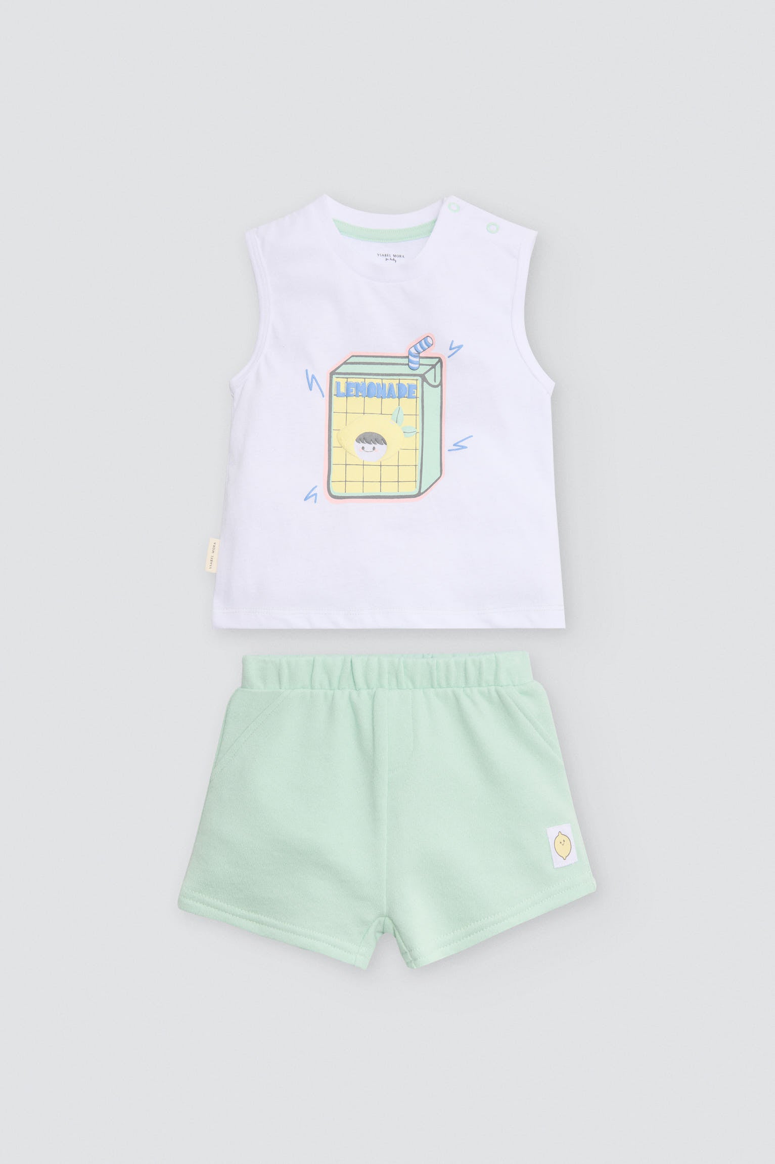 Conjunto bebé sin mangas Limonade - Ysabel Mora