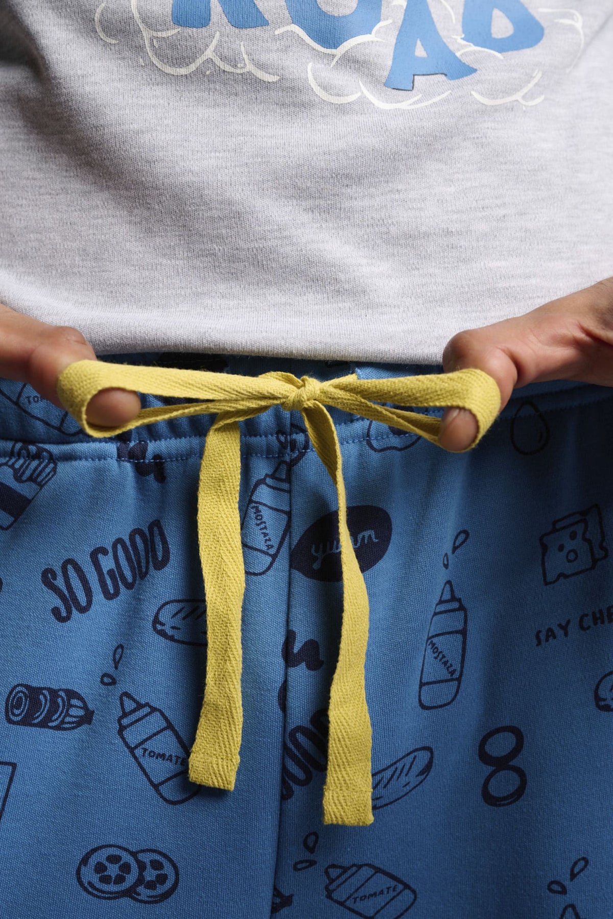 Pijama largo hombre afelpado estampado Food Truck