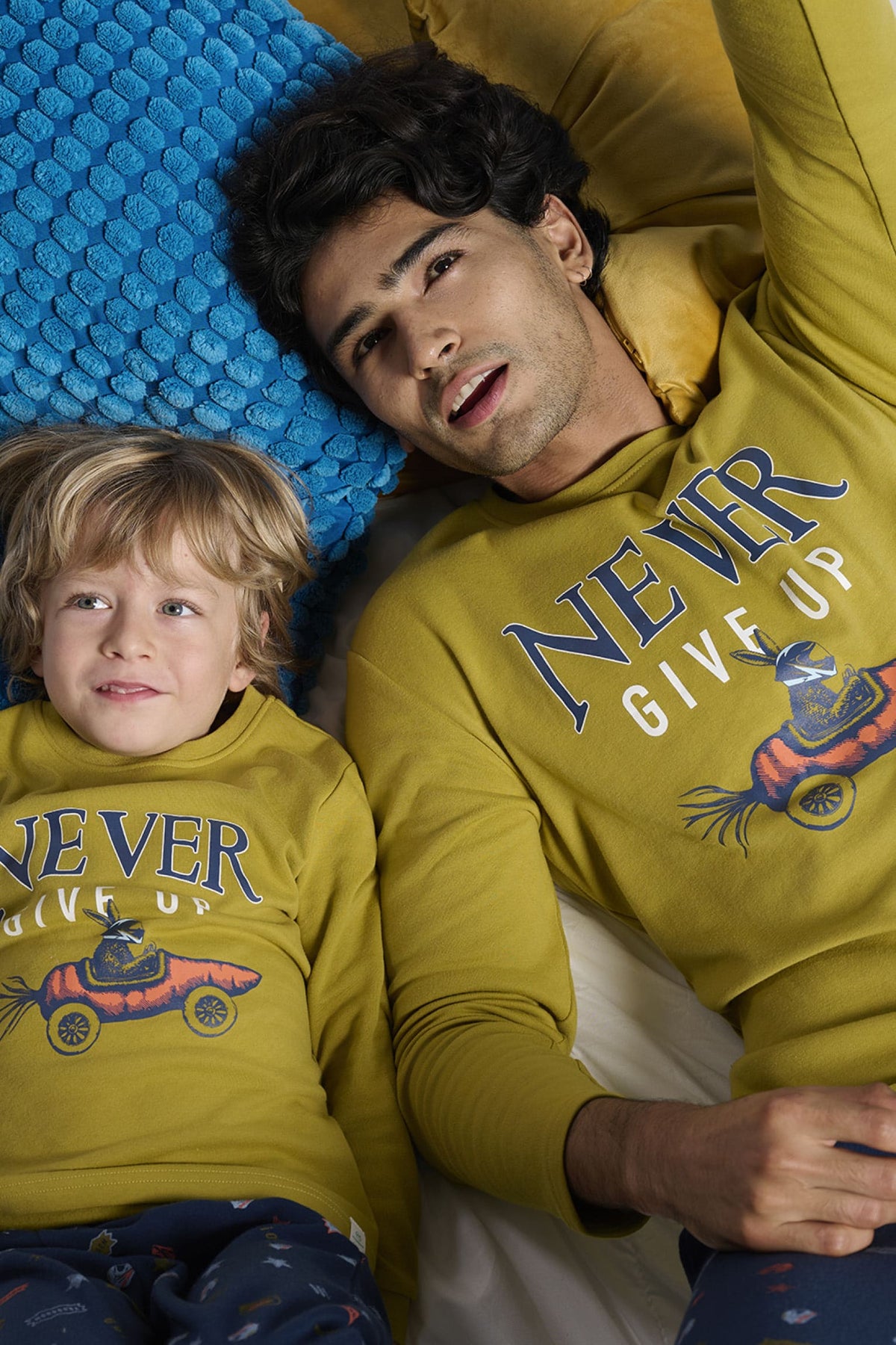 Pijama largo hombre afelpado estampado driver Never Give Up