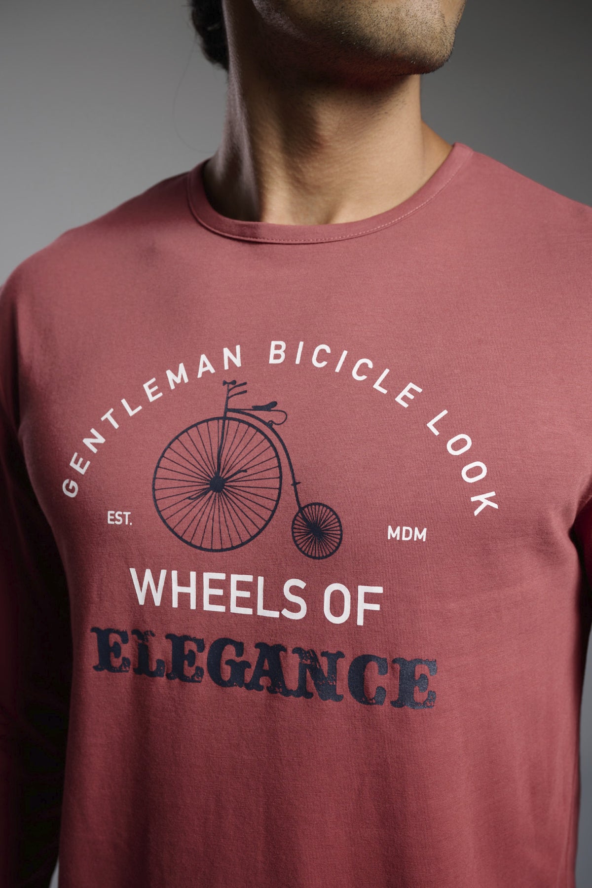 Pijama largo algodón hombre estampado Gentleman Bicicle Look