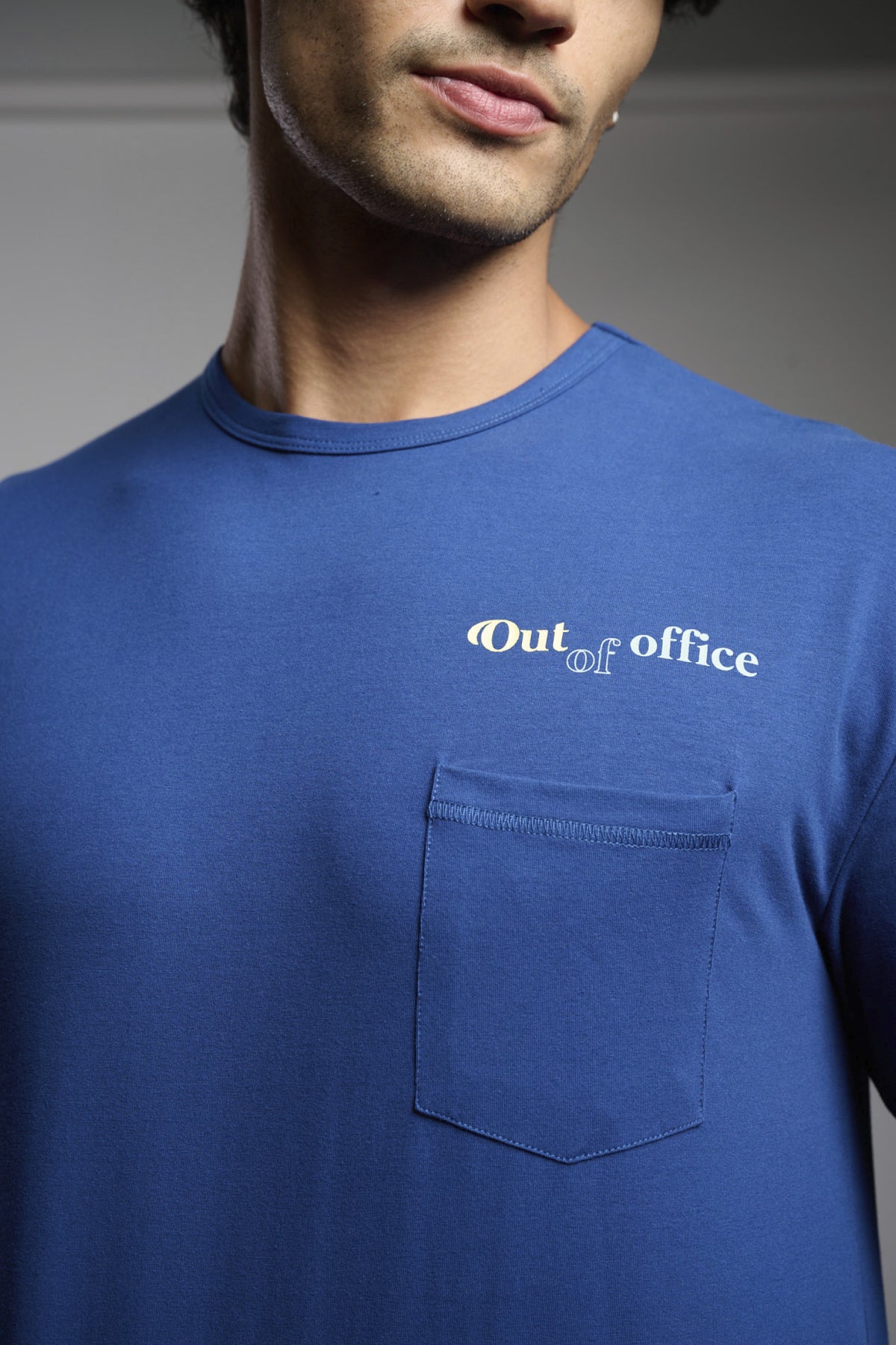 Pijama largo hombre algodón tacto muy suave Out of Office estampado cuadros