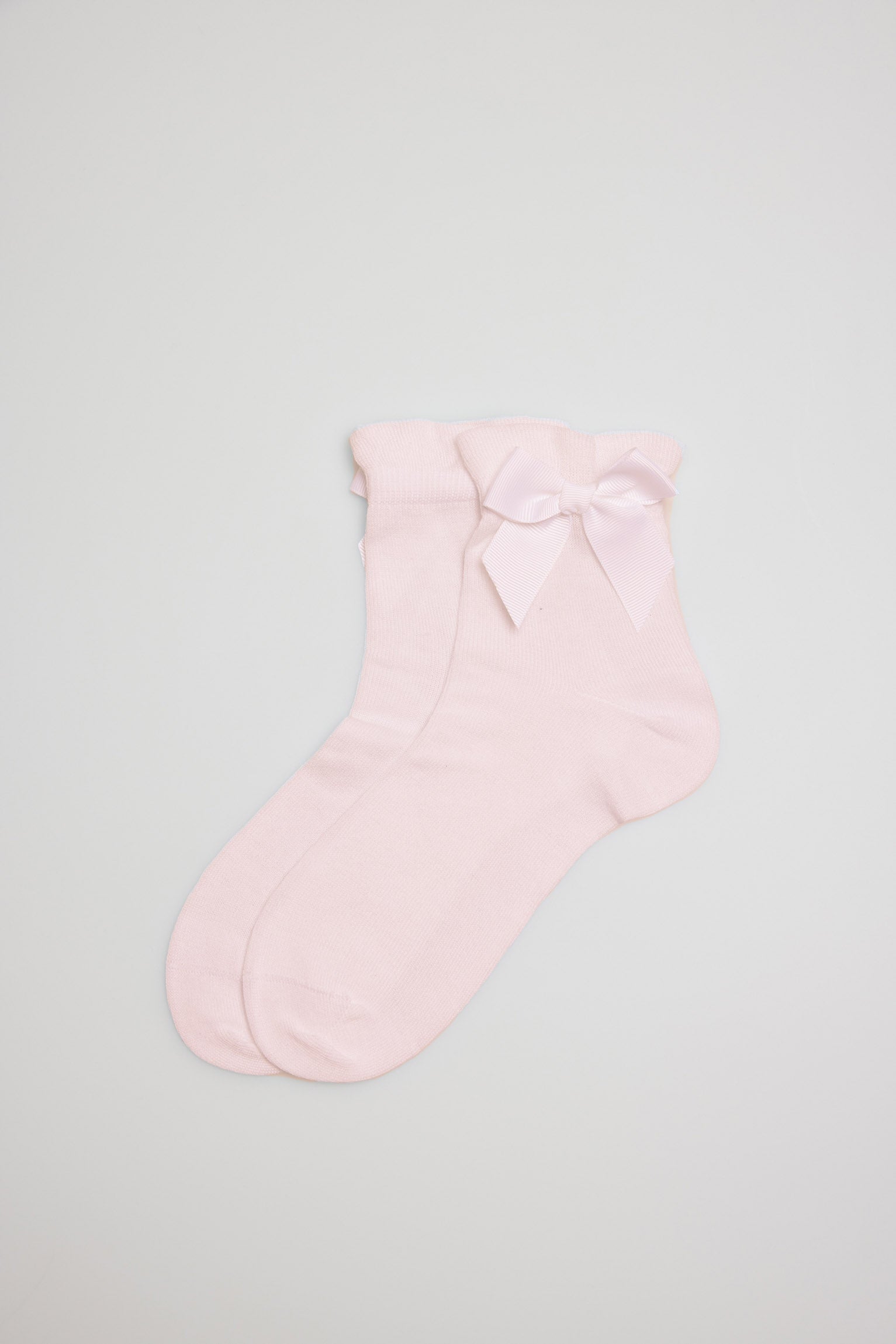 Children's bow ceremony socks in pink