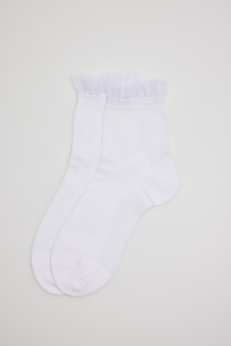 Children's cuff ceremony socks with white details