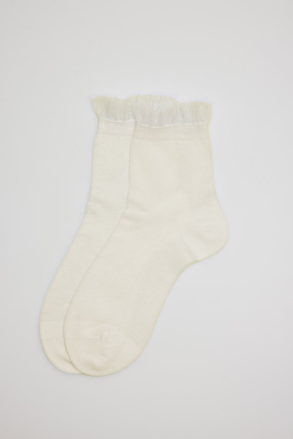 Children's cuff ceremony socks with ivory details