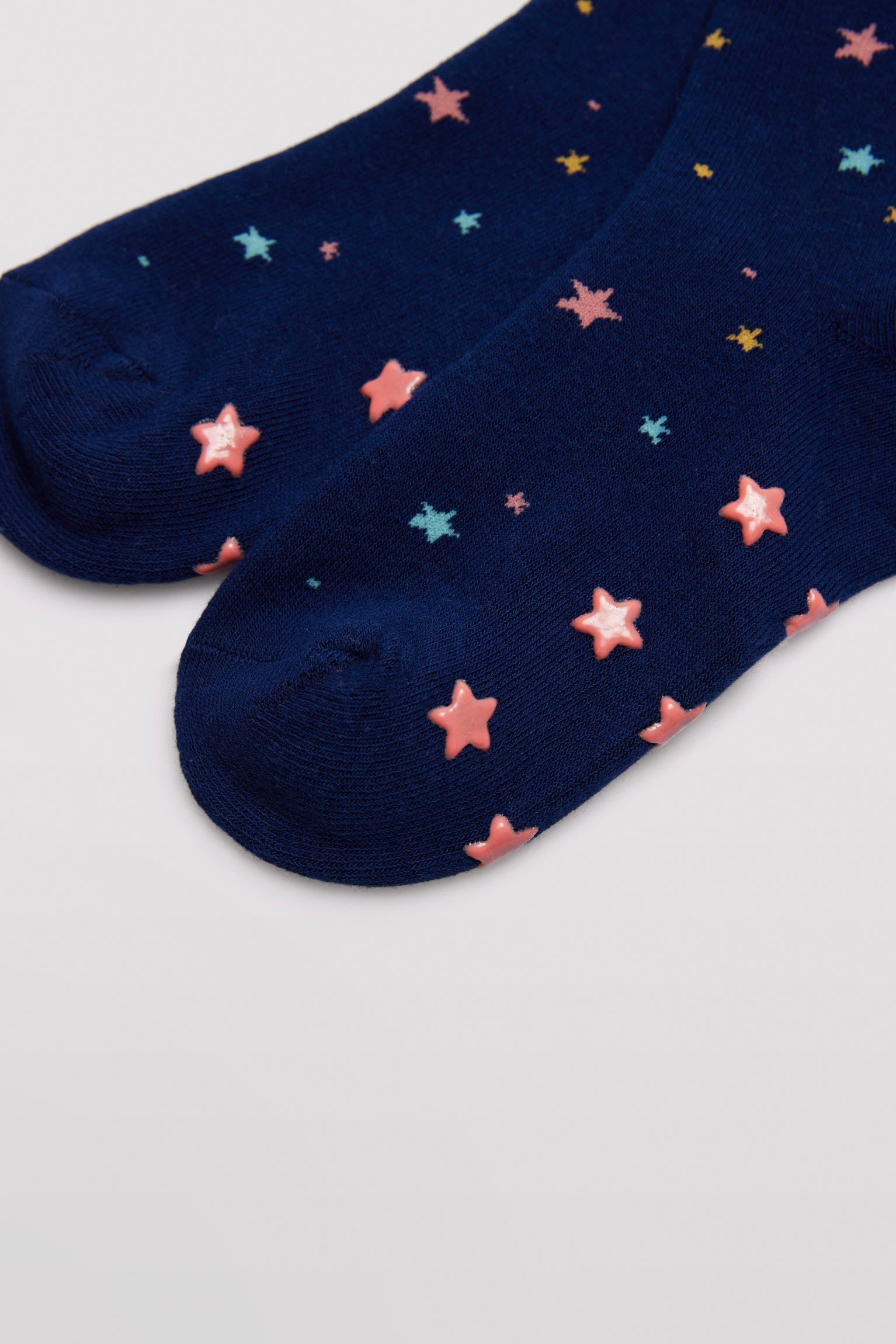 Pack of 3 girls' non-slip thermal socks with unicorn prints