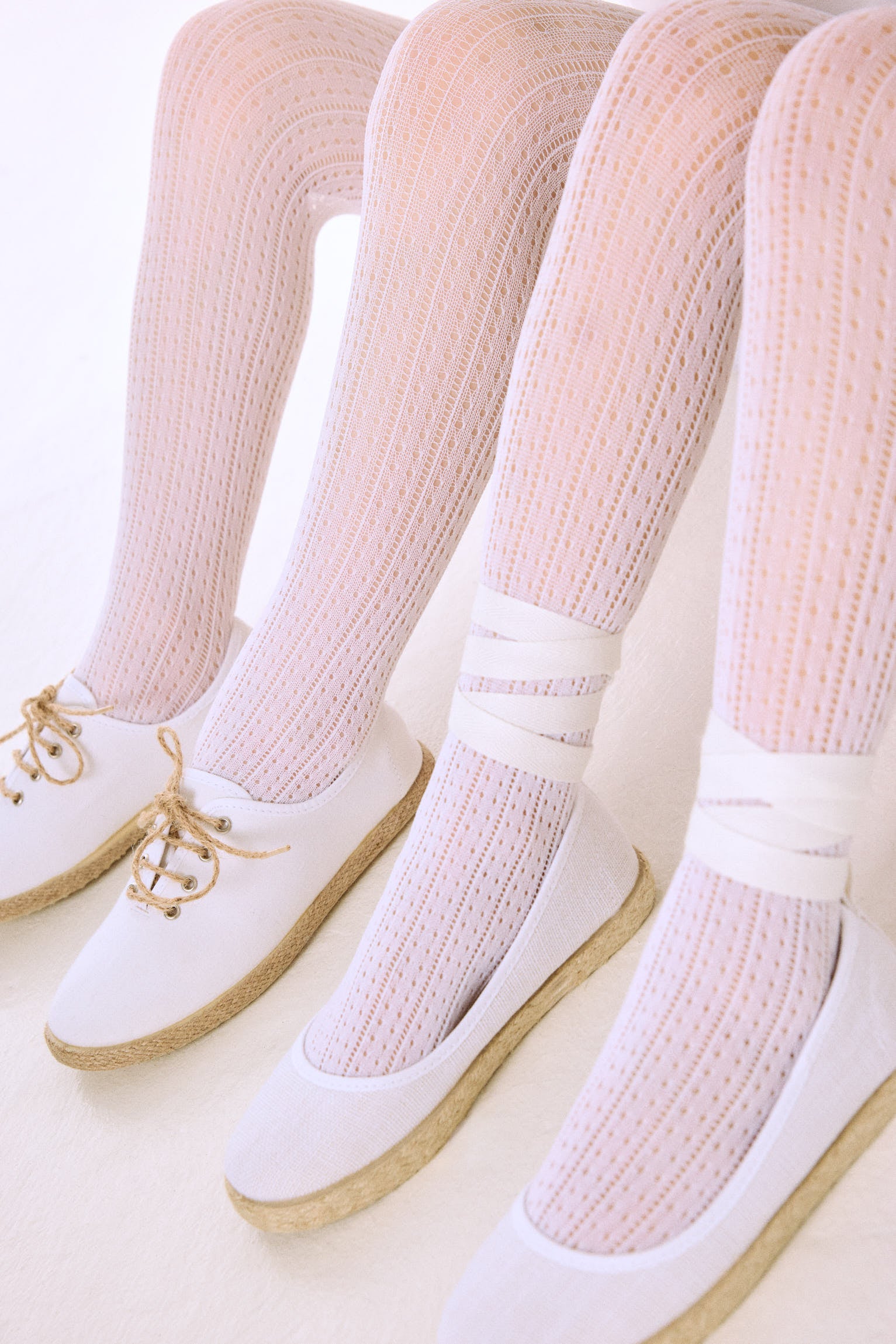 Panty infantil calado blanco - Ysabel Mora