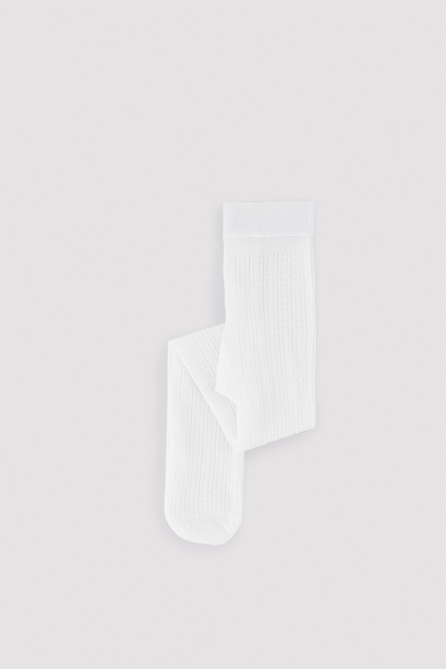 Panty infantil calado blanco - Ysabel Mora
